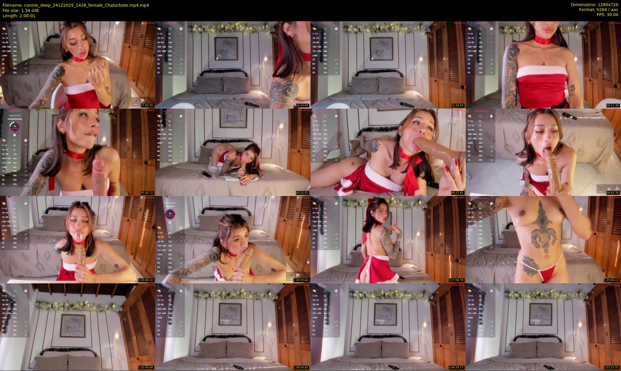 connie_deep — 121 minute Chaturbate female cam show recording, 720p, Dec 24, 2025