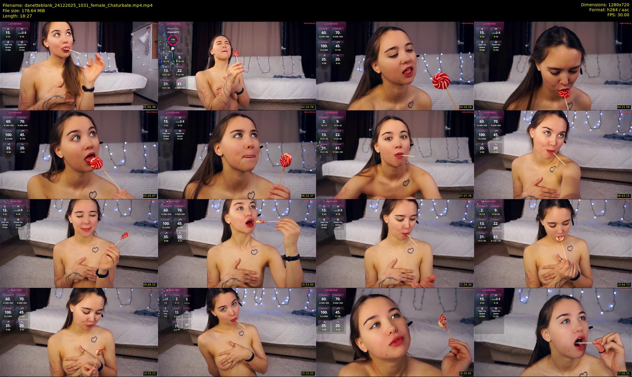 danetteblank — 19 minute Chaturbate female cam show recording, 720p, Dec 24, 2025