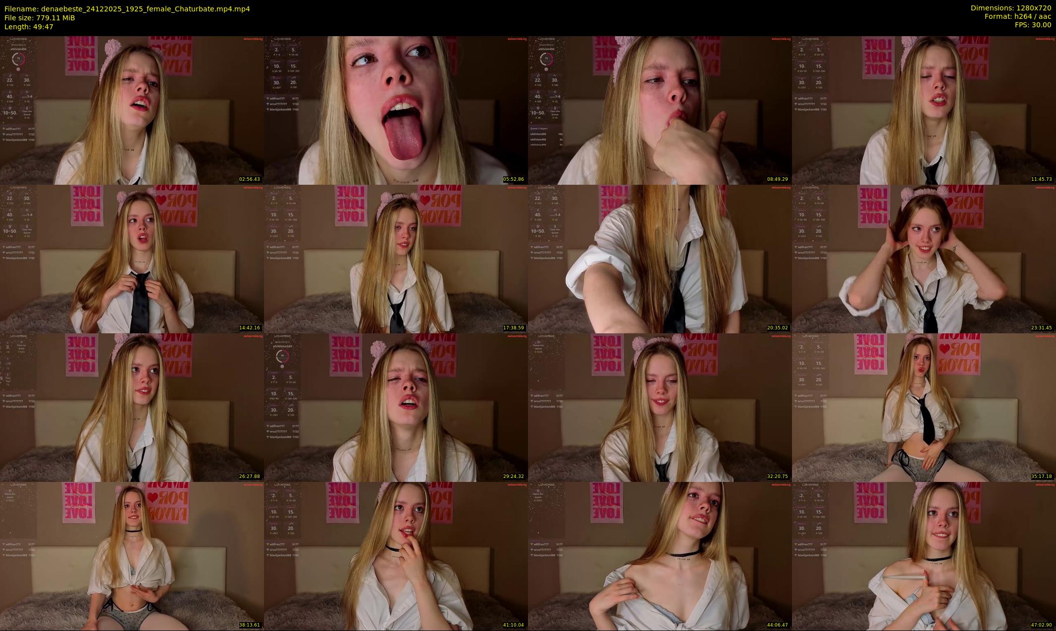 denaebeste — 50 minute Chaturbate female cam show recording, 720p, Dec 24, 2025