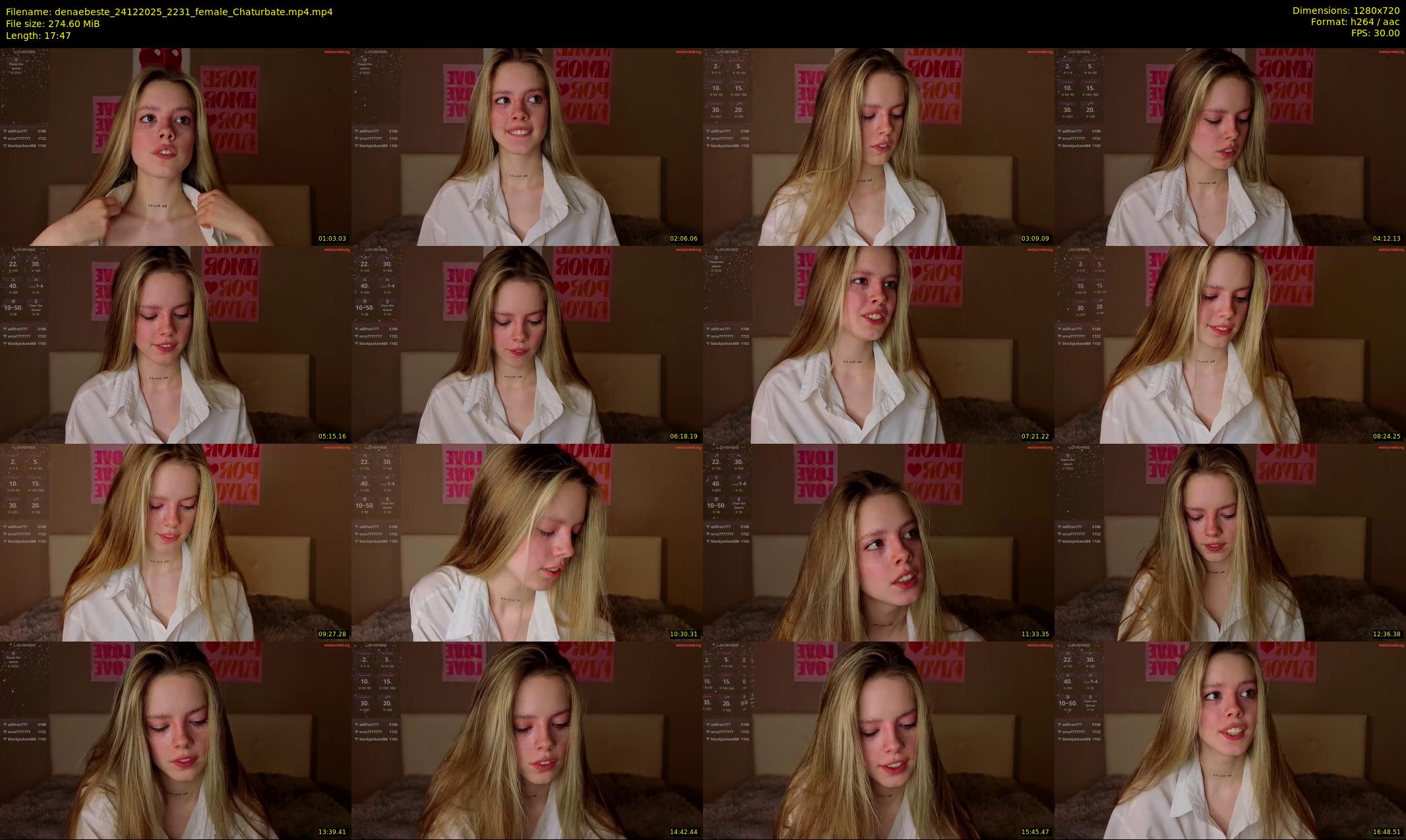 denaebeste — 18 minute Chaturbate female cam show recording, 720p, Dec 24, 2025