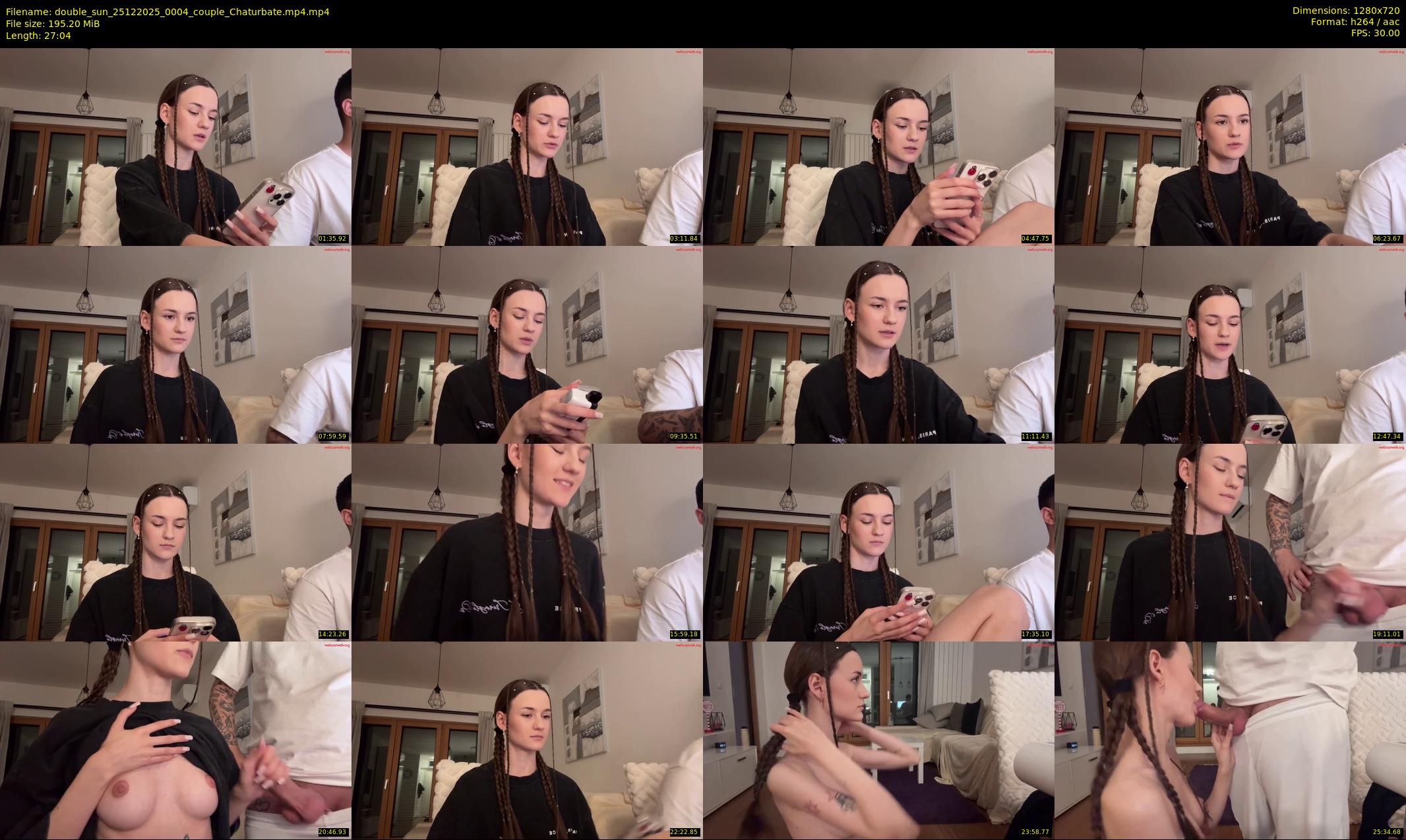 double_sun — 28 minute Chaturbate couple cam show recording, 720p, Dec 25, 2025