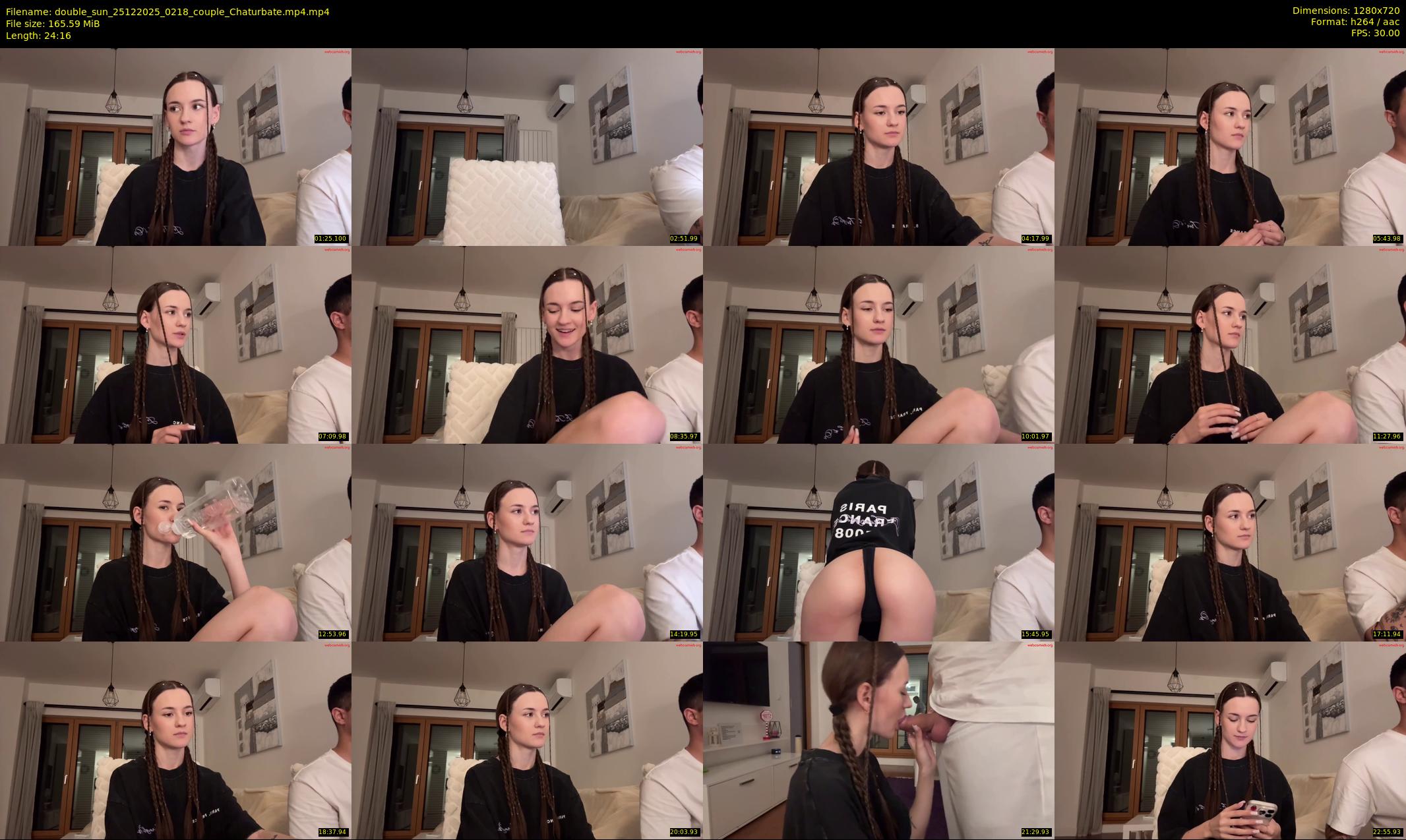 double_sun — 25 minute Chaturbate couple cam show recording, 720p, Dec 25, 2025
