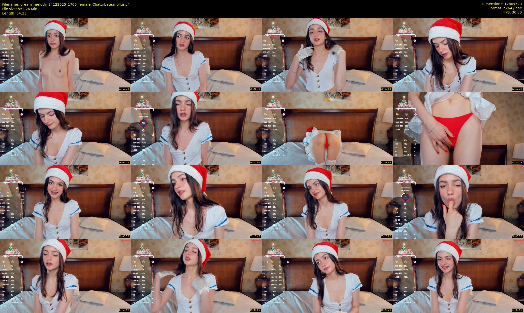 dream_melody — 55 minute Chaturbate female cam show recording, 720p, Dec 24, 2025