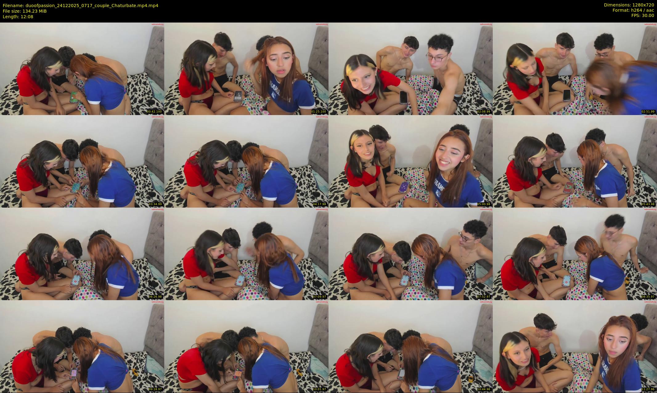 duoofpassion — 13 minute Chaturbate couple cam show recording, 720p, Dec 24, 2025