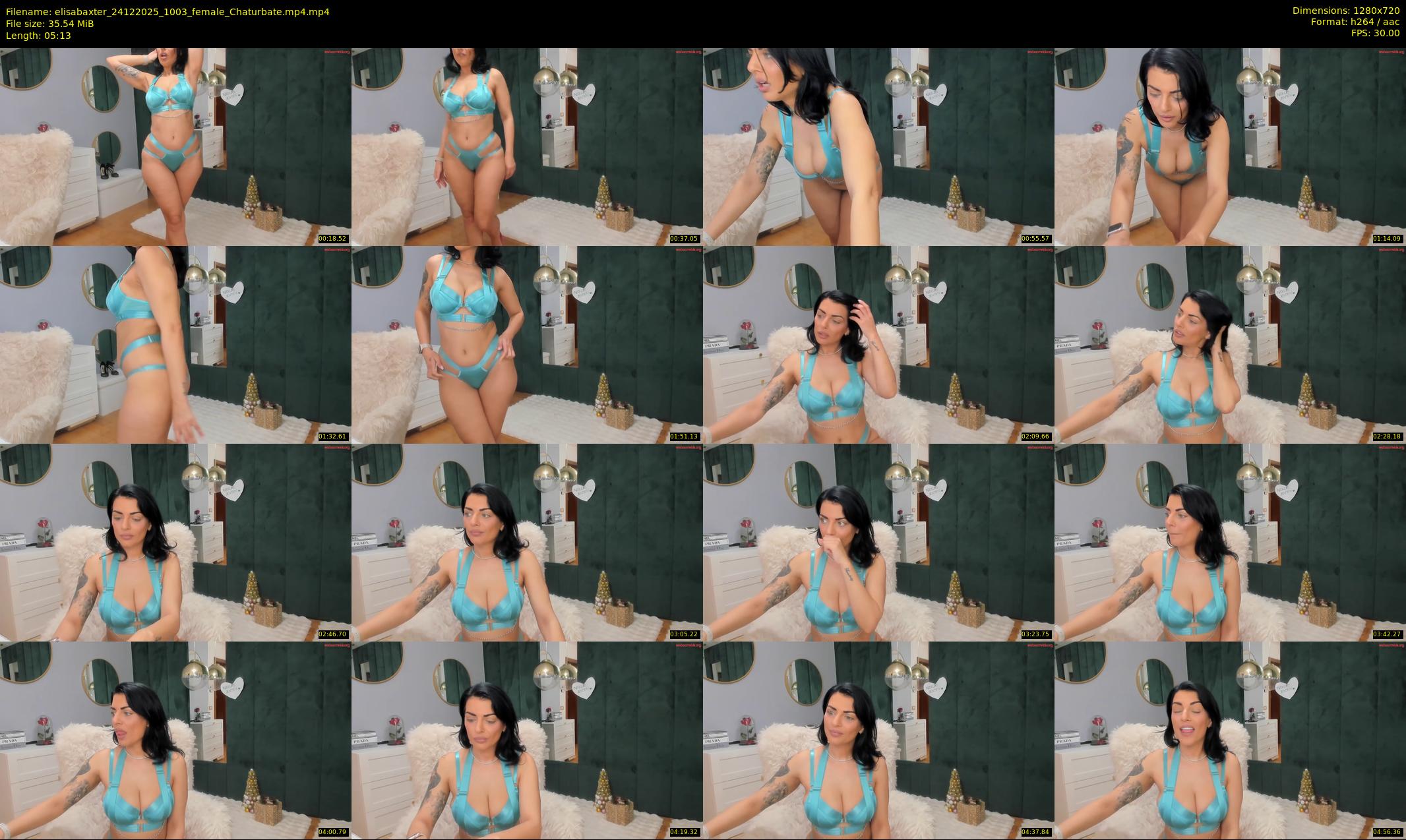 elisabaxter — 6 minute Chaturbate female cam show recording, 720p, Dec 24, 2025