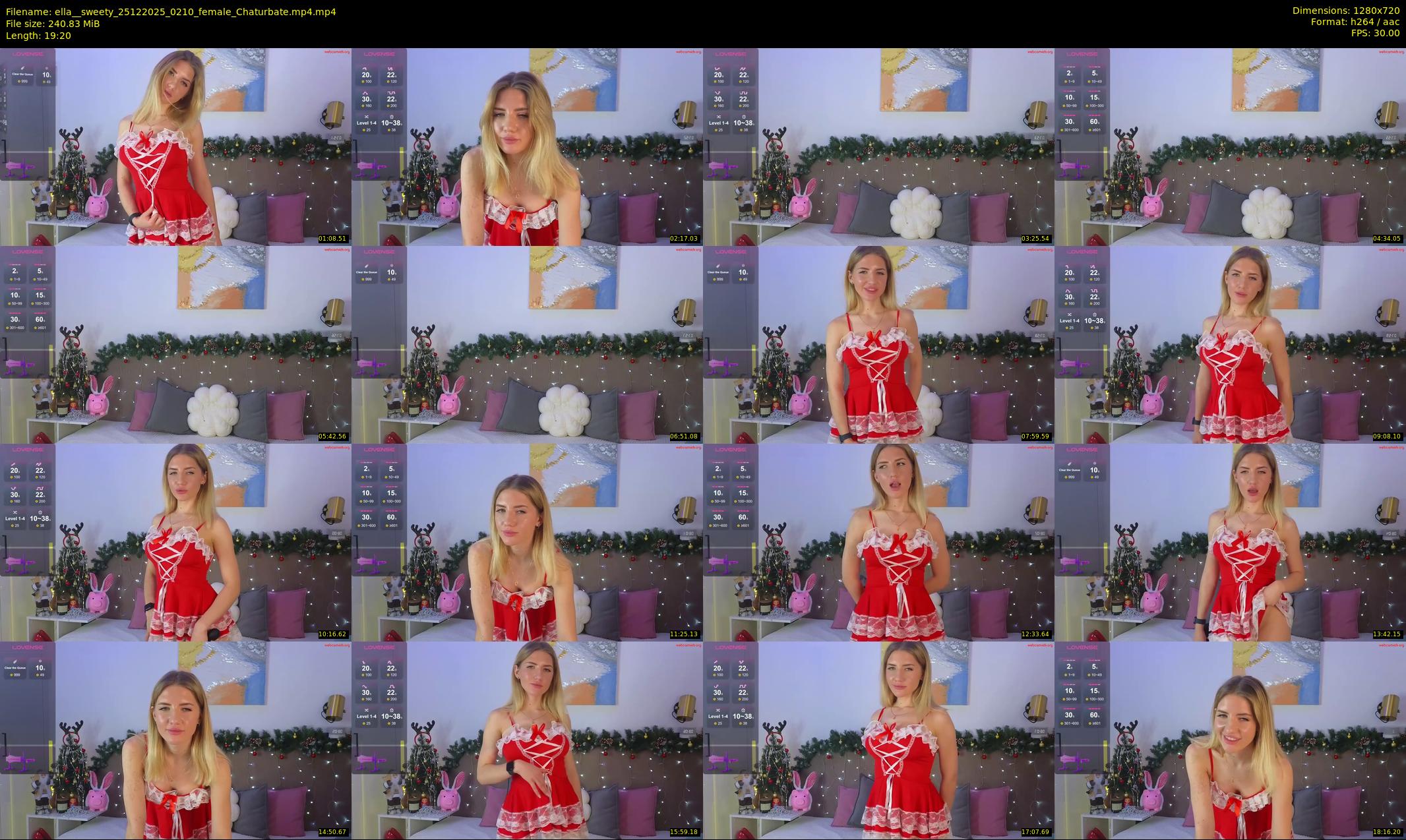 ella__sweety — 20 minute Chaturbate female cam show recording, 720p, Dec 25, 2025