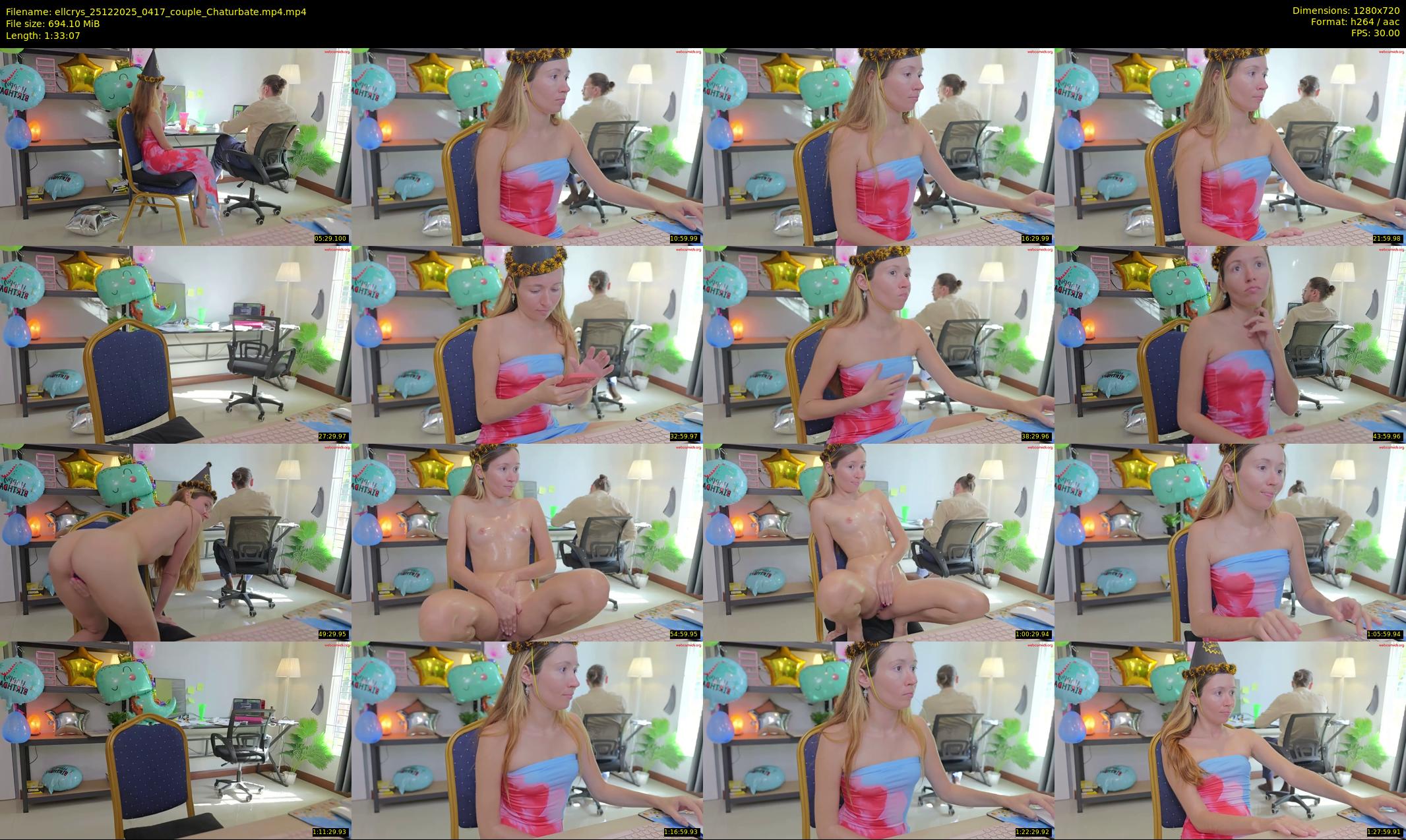 ellcrys — 94 minute Chaturbate couple cam show recording, 720p, Dec 25, 2025