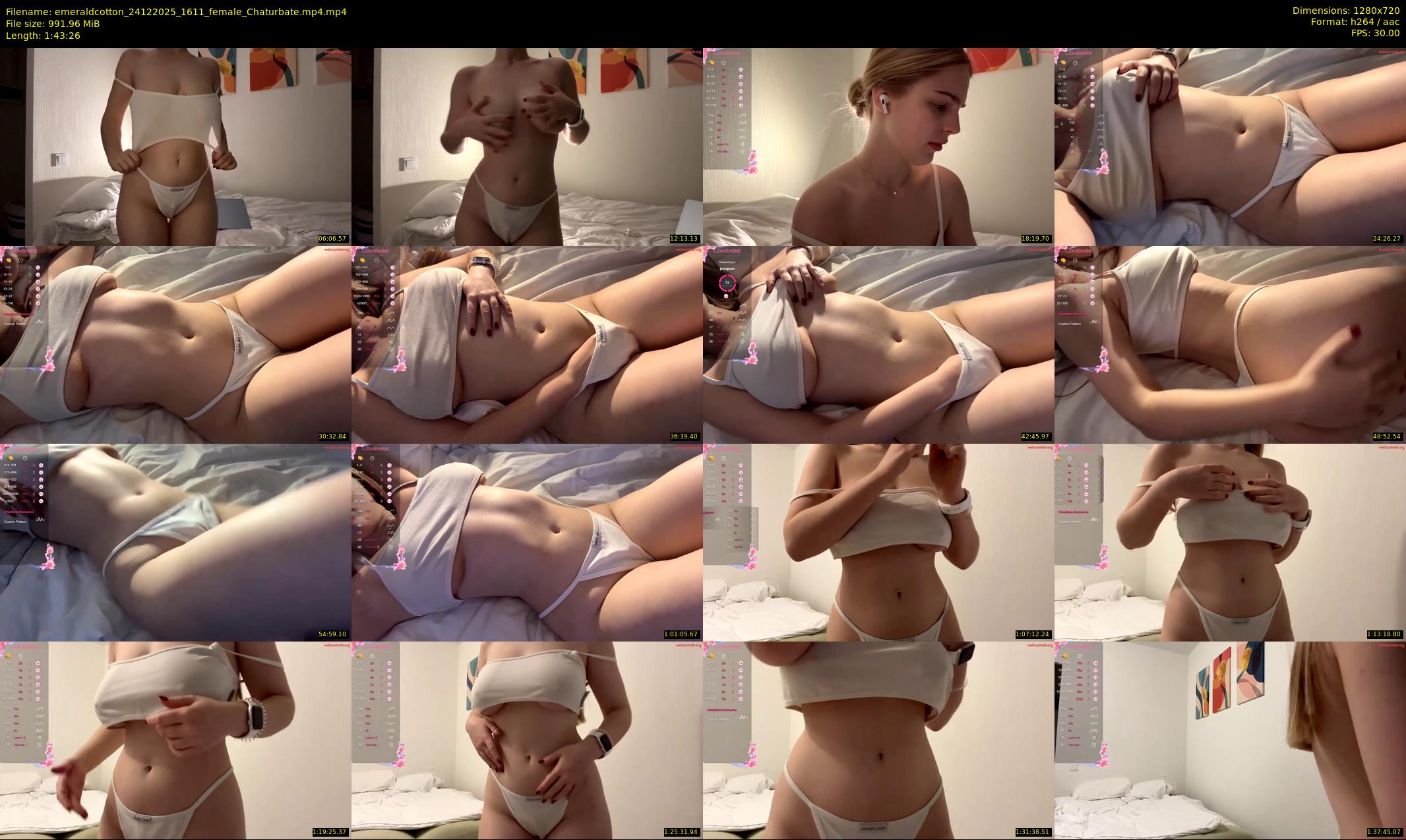 emeraldcotton — 104 minute Chaturbate female cam show recording, 720p, Dec 24, 2025