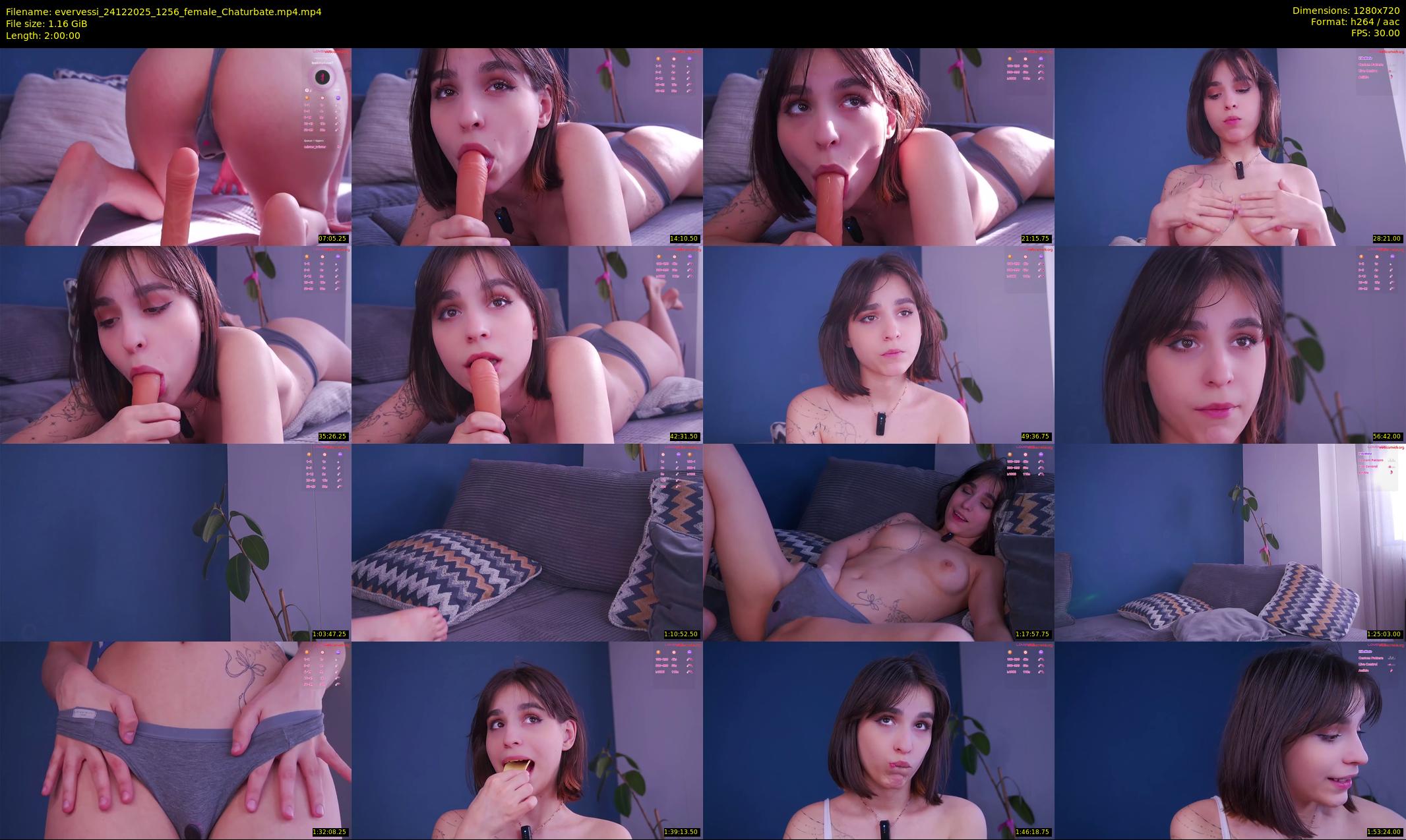 evervessi — 120 minute Chaturbate female cam show recording, 720p, Dec 24, 2025