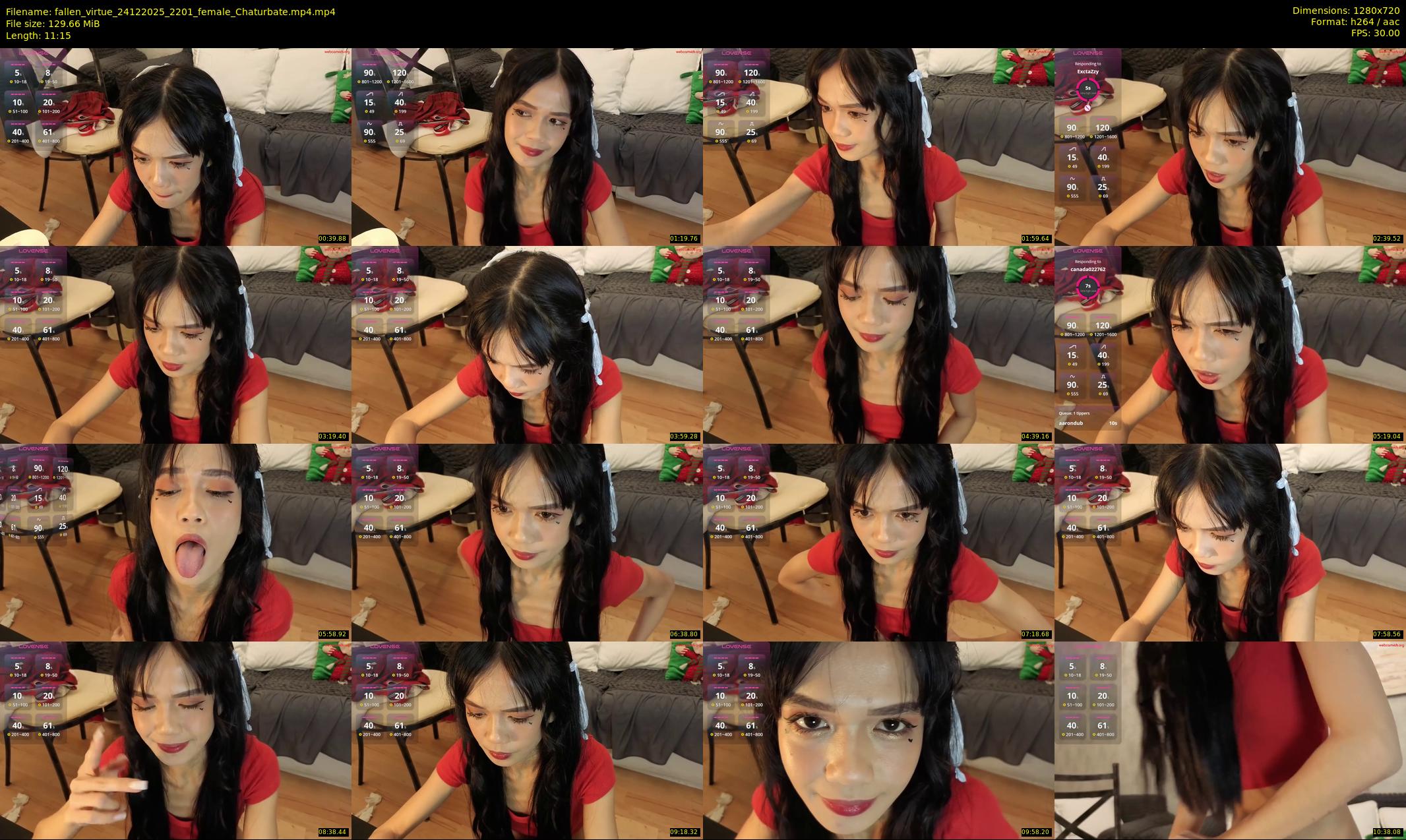 fallen_virtue — 12 minute Chaturbate female cam show recording, 720p, Dec 24, 2025