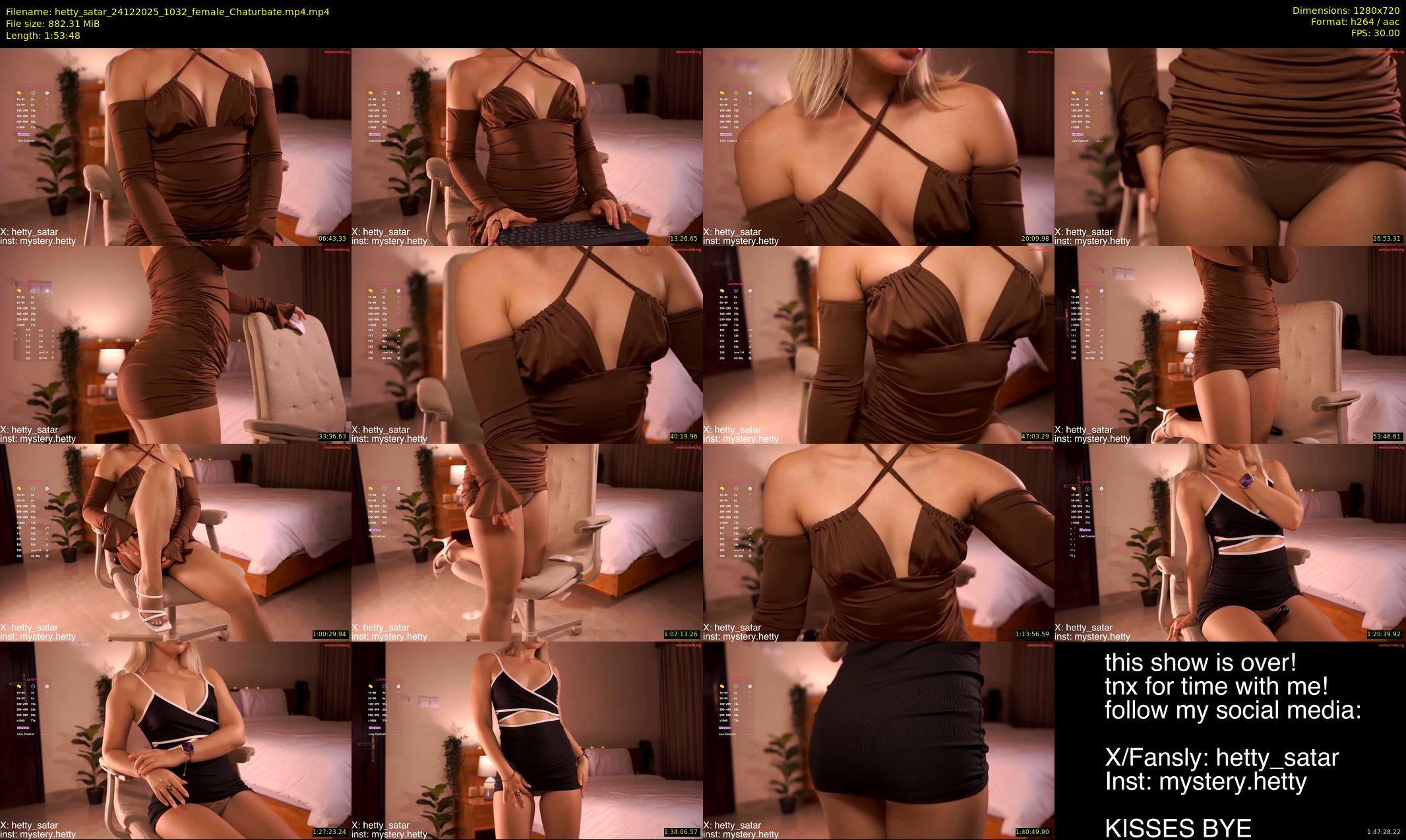 hetty_satar — 114 minute Chaturbate female cam show recording, 720p, Dec 24, 2025