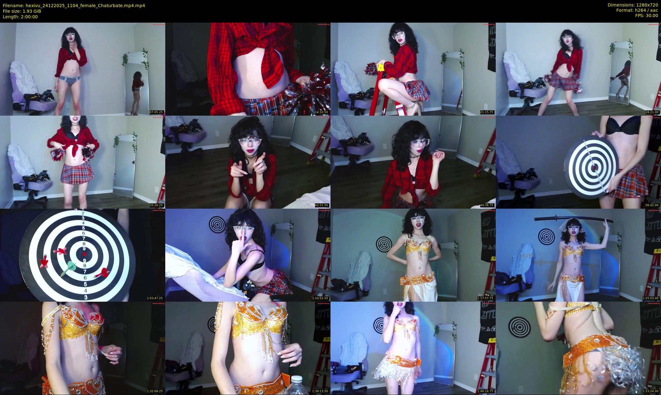 hexivu — 120 minute Chaturbate female cam show recording, 720p, Dec 24, 2025