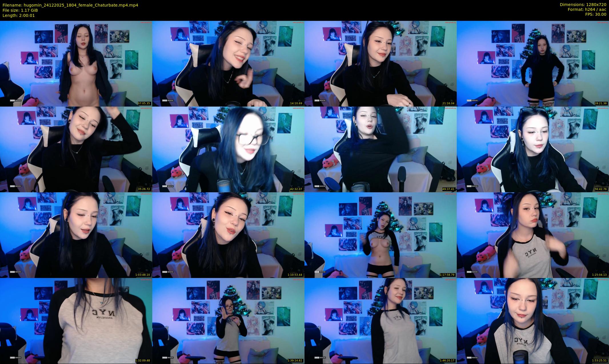 hugomin — 121 minute Chaturbate female cam show recording, 720p, Dec 24, 2025