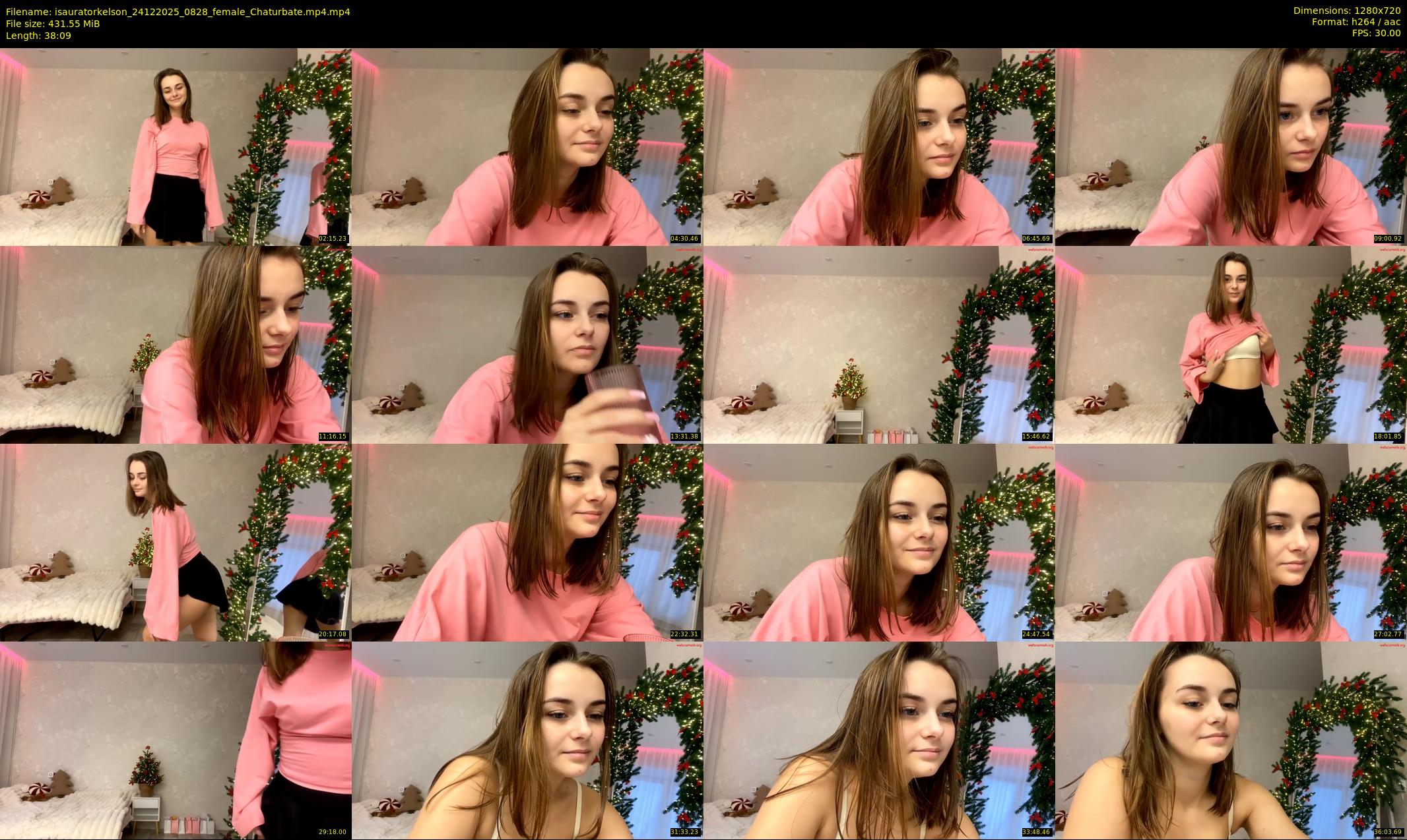 isauratorkelson — 39 minute Chaturbate female cam show recording, 720p, Dec 24, 2025