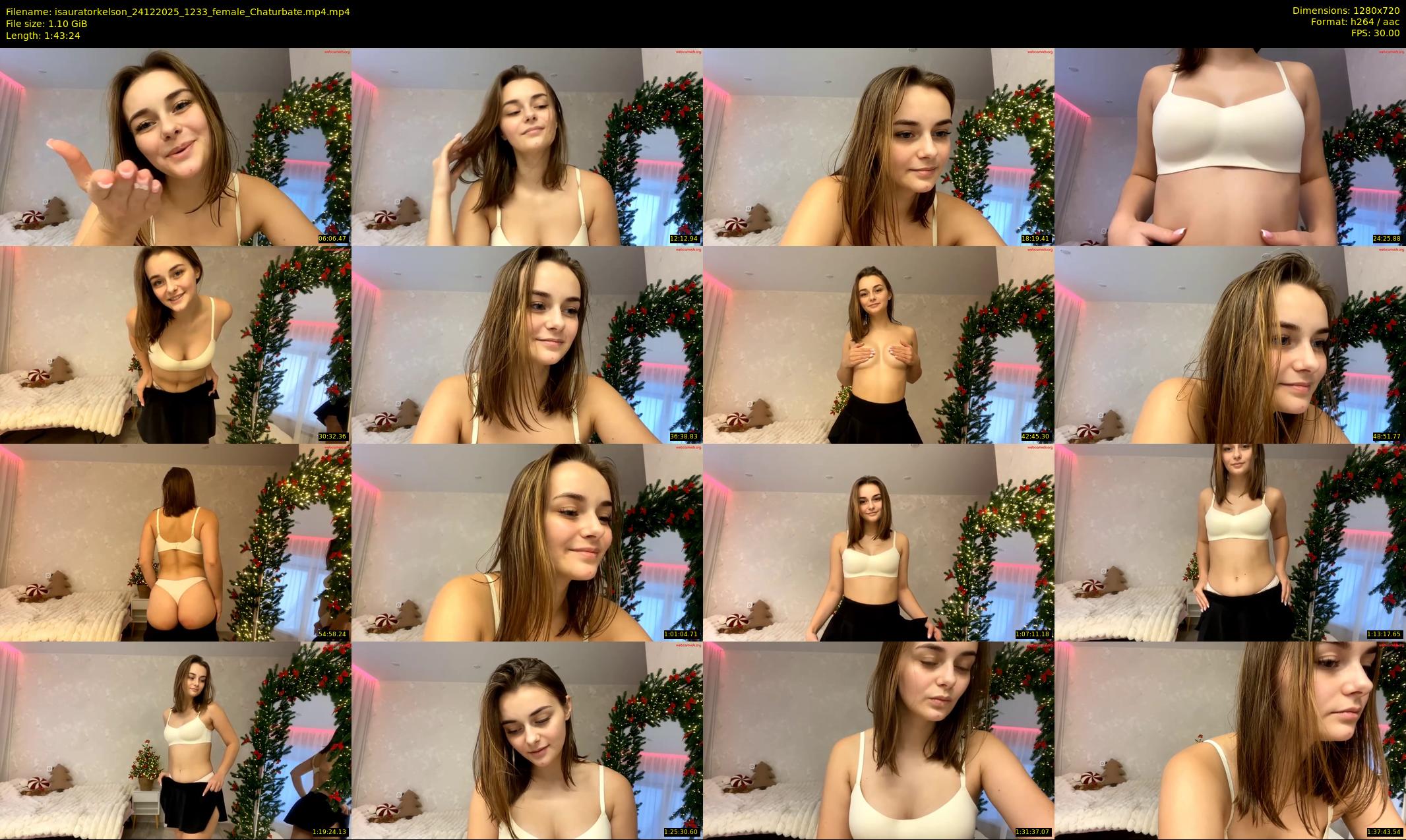 isauratorkelson — 104 minute Chaturbate female cam show recording, 720p, Dec 24, 2025