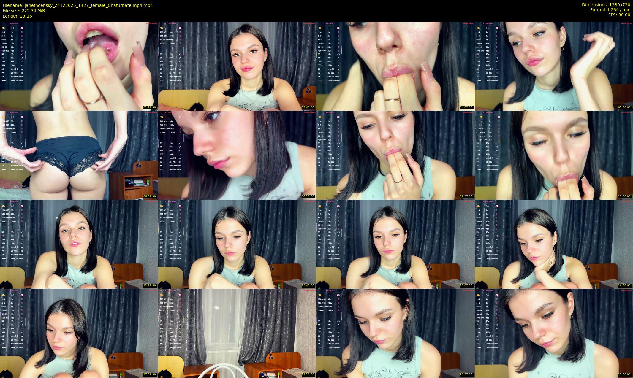 janethcensky — 24 minute Chaturbate female cam show recording, 720p, Dec 24, 2025