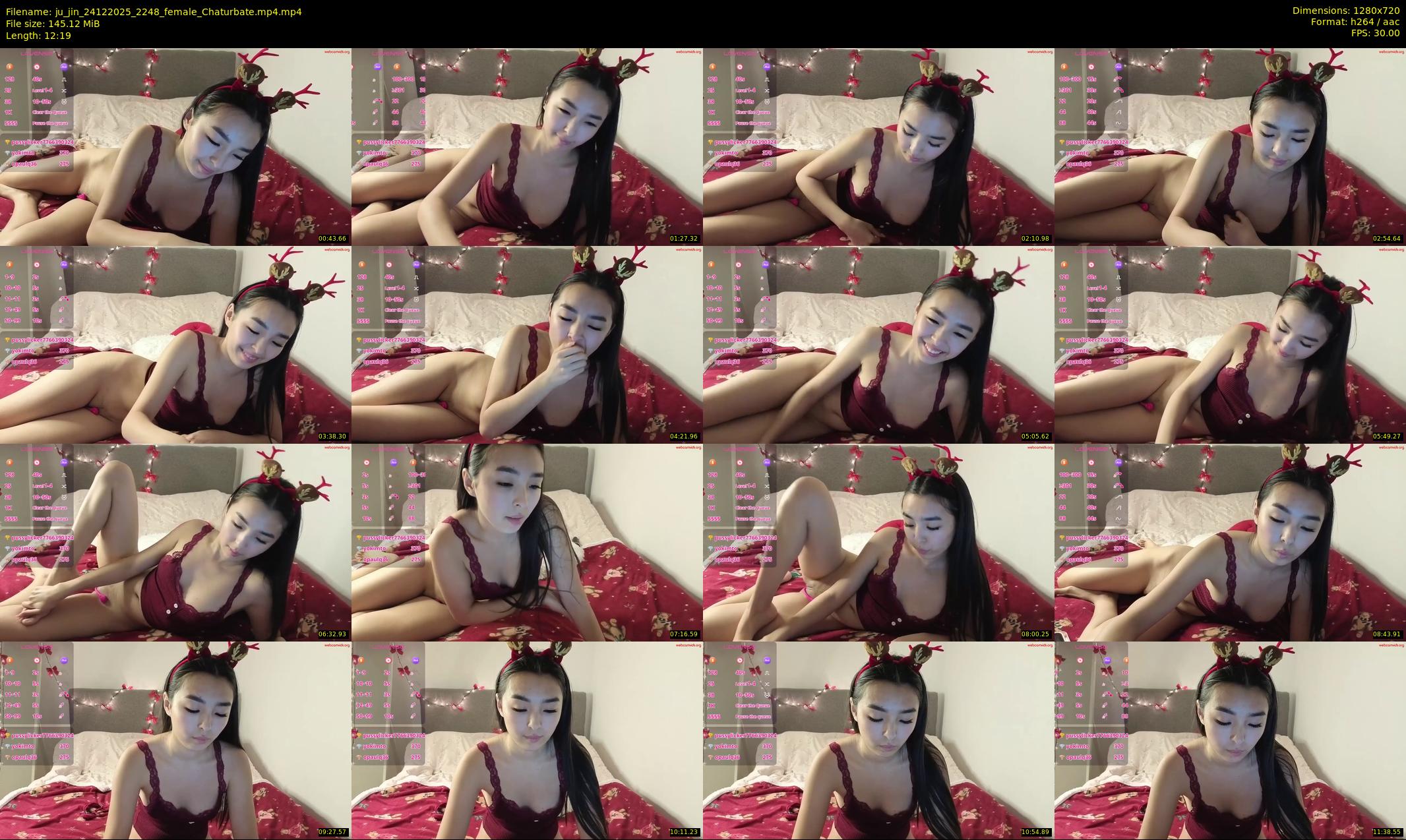 ju_jin — 13 minute Chaturbate female cam show recording, 720p, Dec 24, 2025