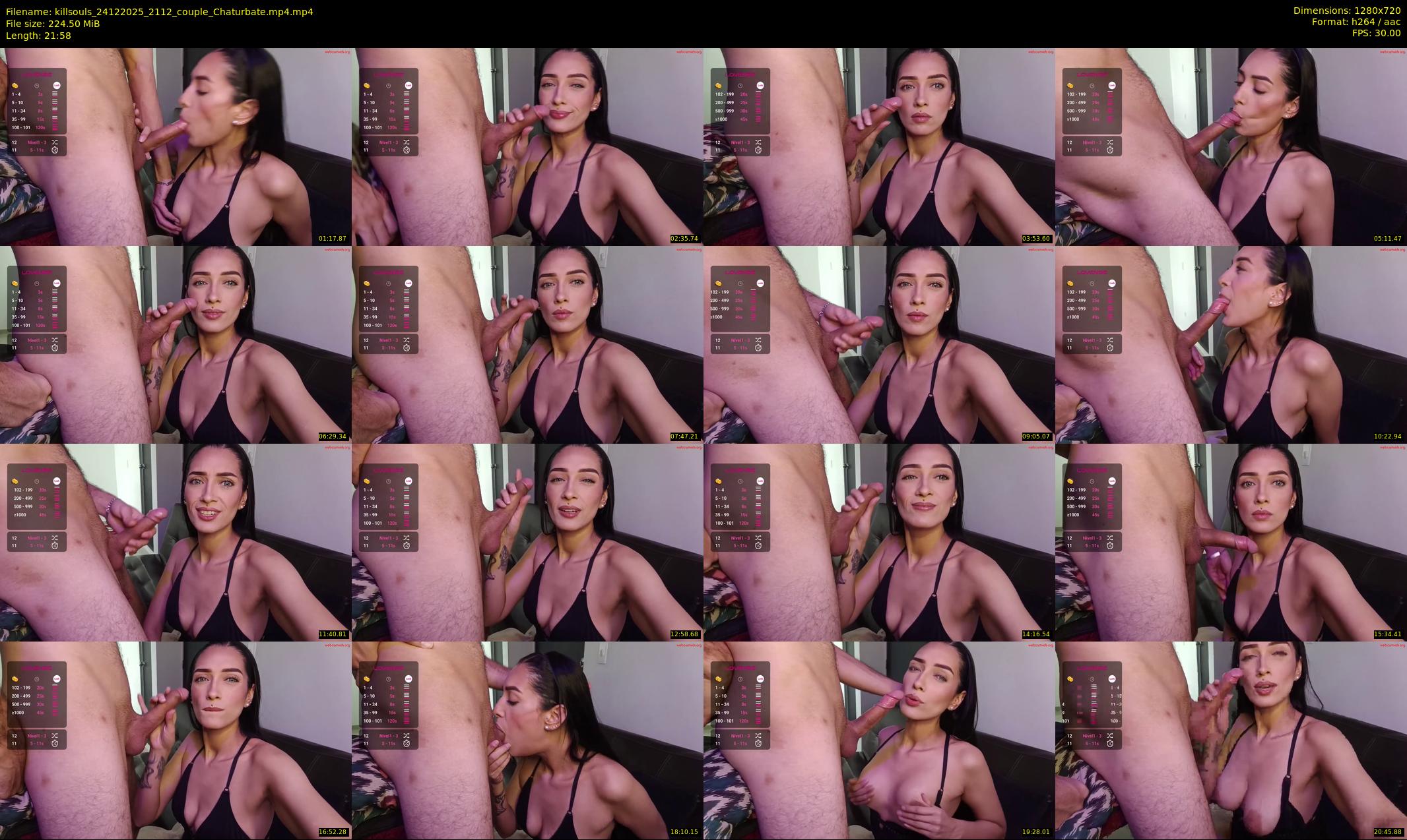 killsouls — 22 minute Chaturbate couple cam show recording, 720p, Dec 24, 2025