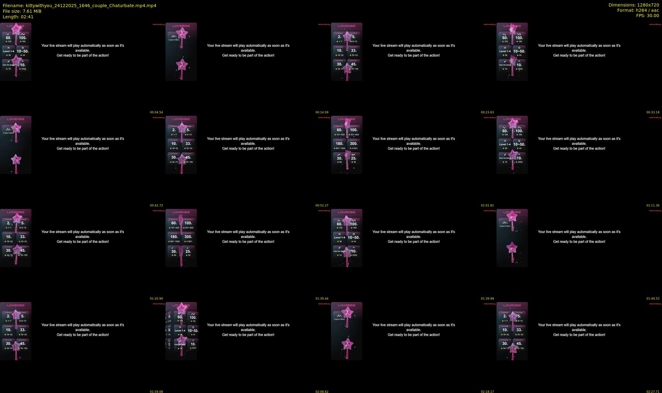 kittywithyou — 3 minute Chaturbate couple cam show recording, 720p, Dec 24, 2025