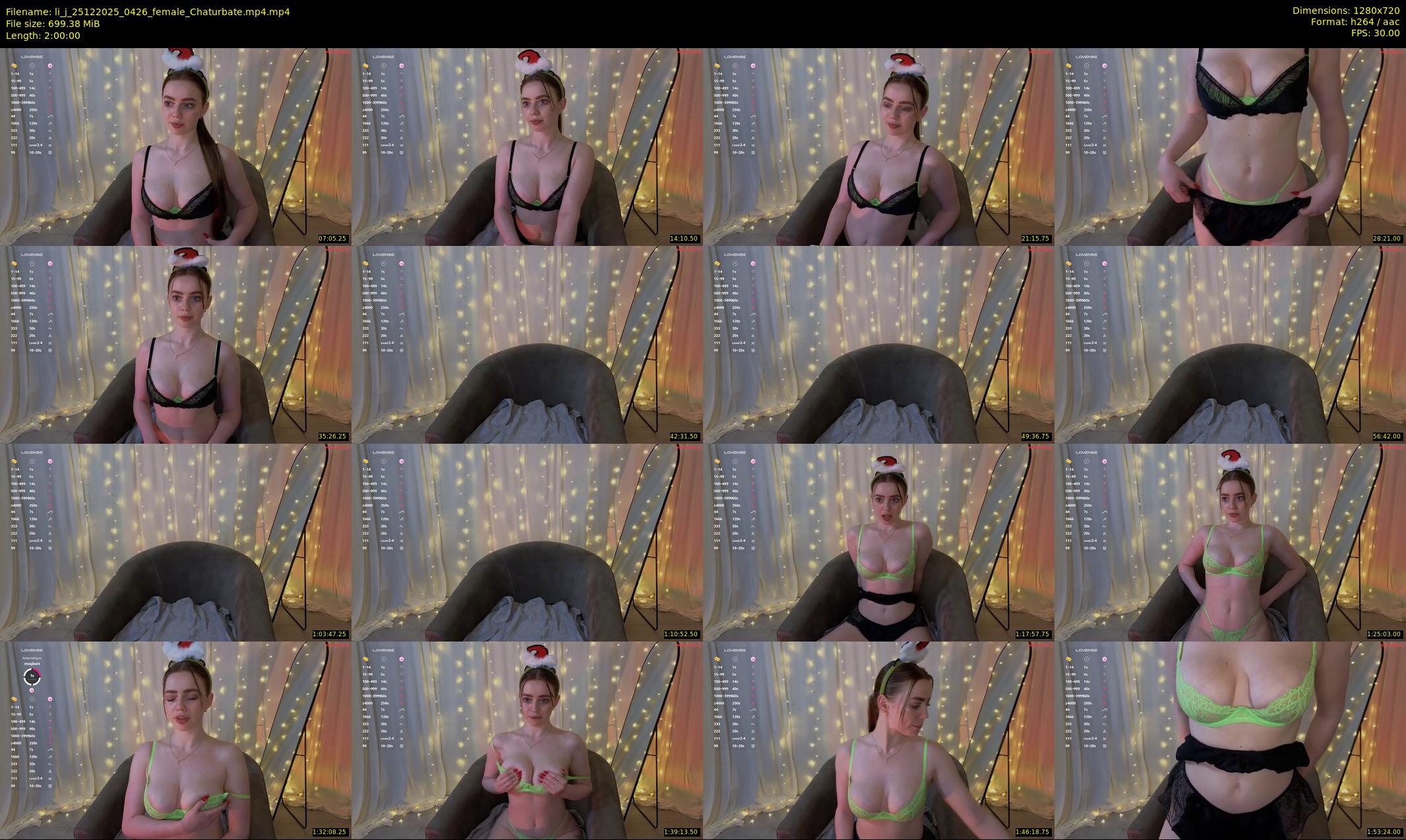 li_j — 120 minute Chaturbate female cam show recording, 720p, Dec 25, 2025