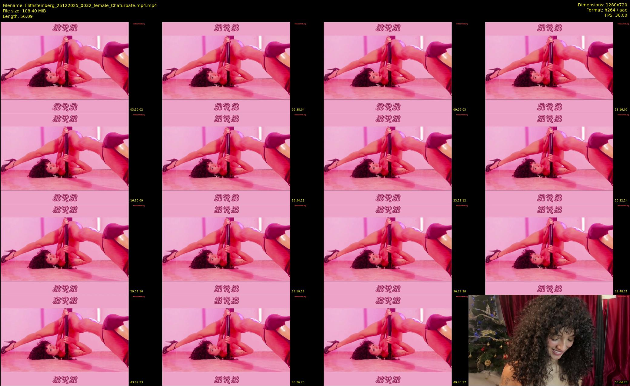 lilithsteinberg — 57 minute Chaturbate female cam show recording, 720p, Dec 25, 2025