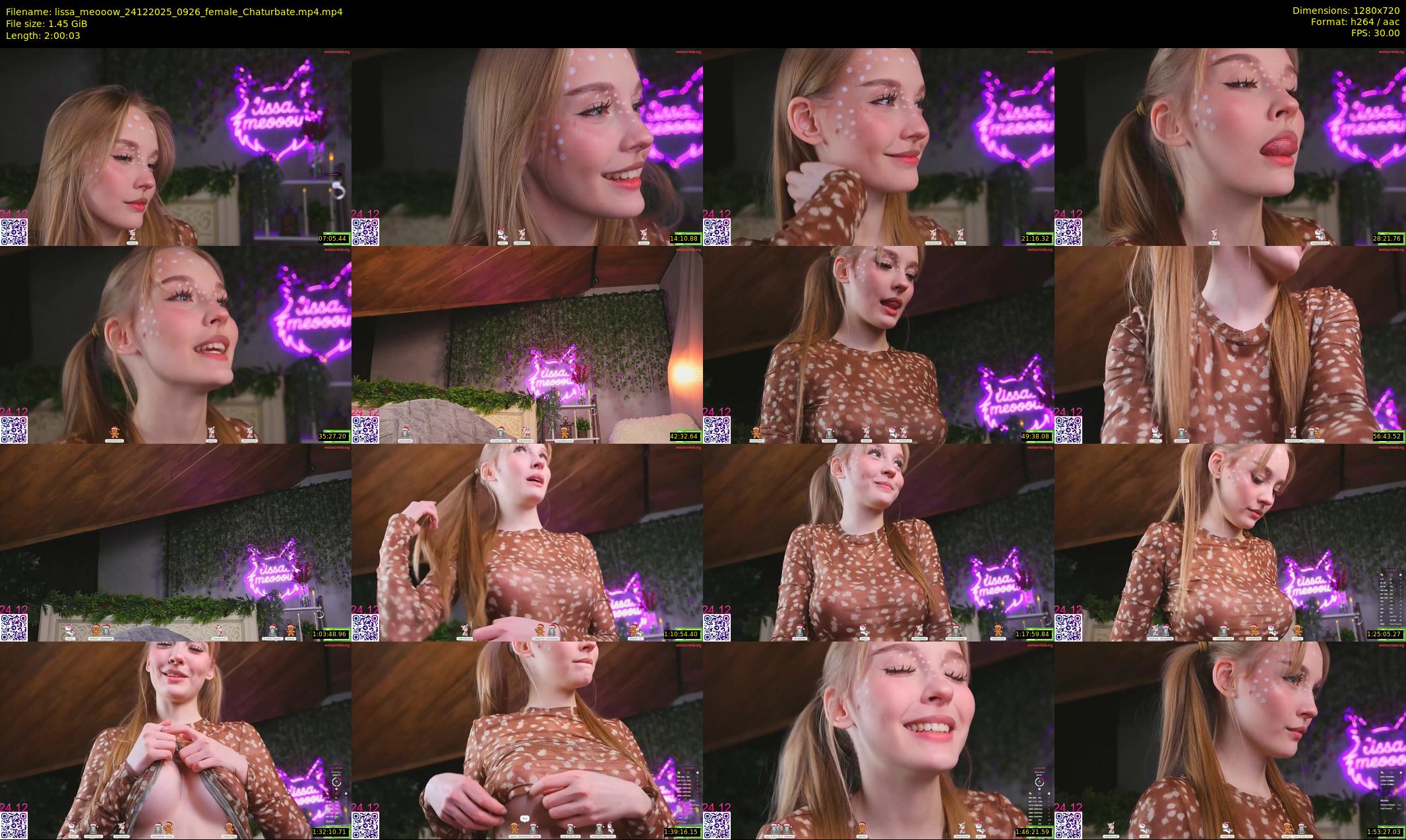 lissa_meooow — 121 minute Chaturbate female cam show recording, 720p, Dec 24, 2025