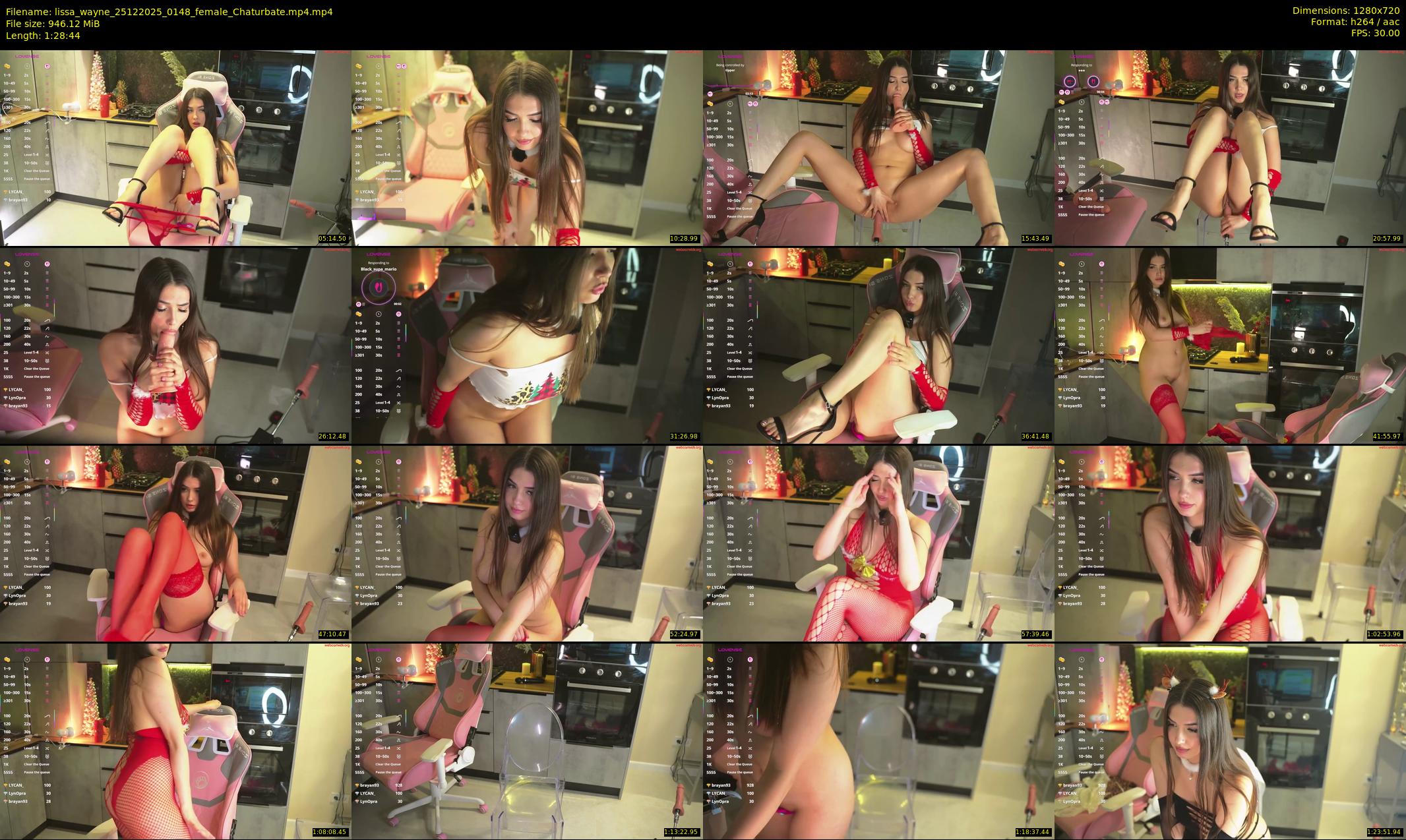 lissa_wayne — 89 minute Chaturbate female cam show recording, 720p, Dec 25, 2025
