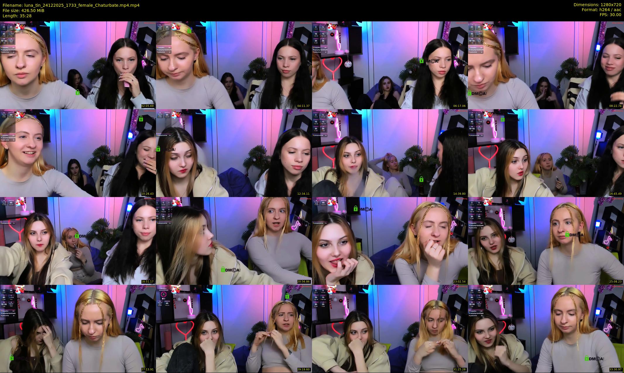 luna_tin — 36 minute Chaturbate couple cam show recording, 720p, Dec 24, 2025