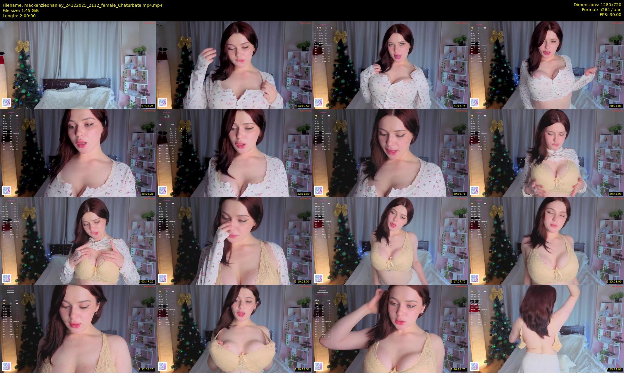 mackenzieohanley — 120 minute Chaturbate female cam show recording, 720p, Dec 24, 2025