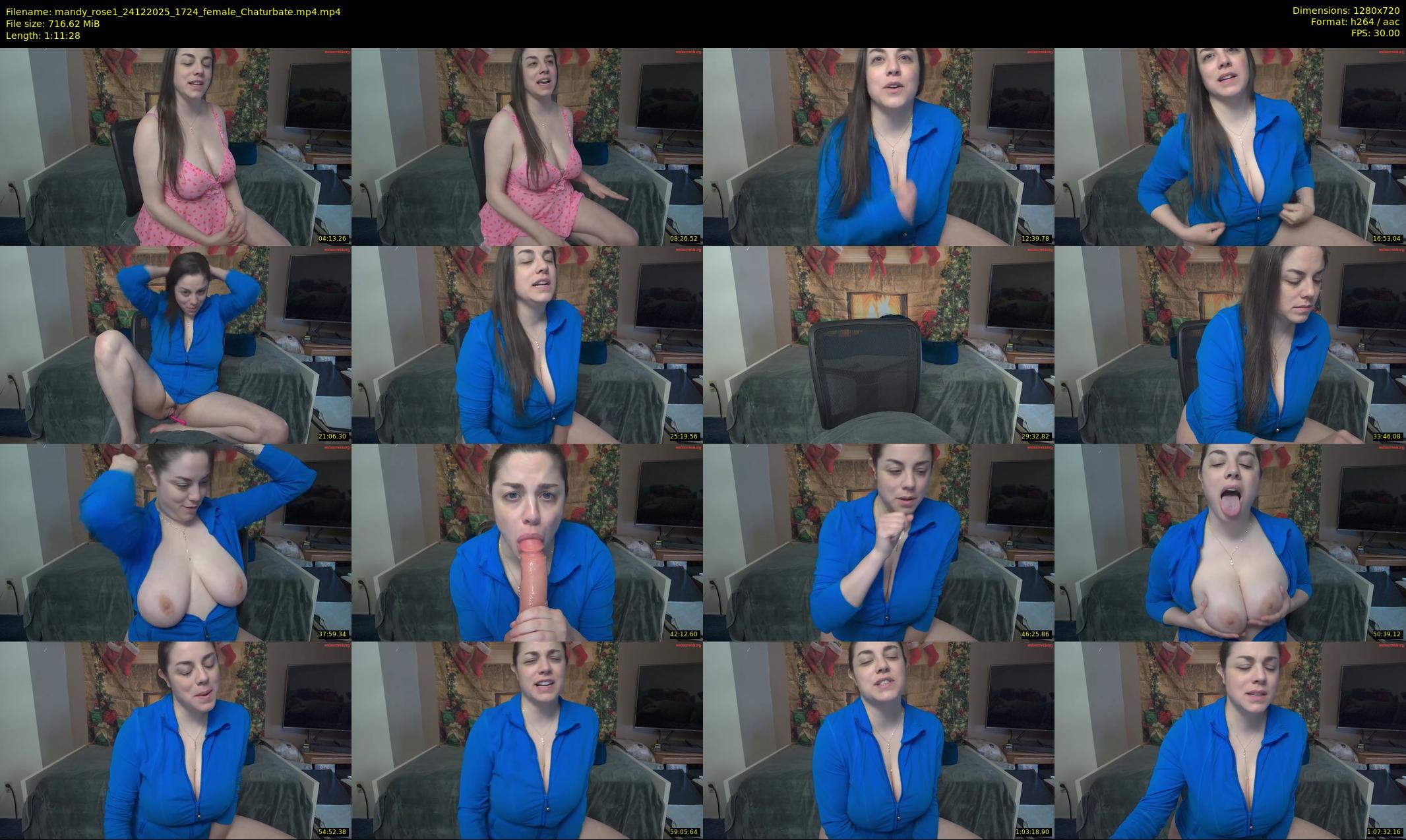 mandy_rose1 — 72 minute Chaturbate female cam show recording, 720p, Dec 24, 2025