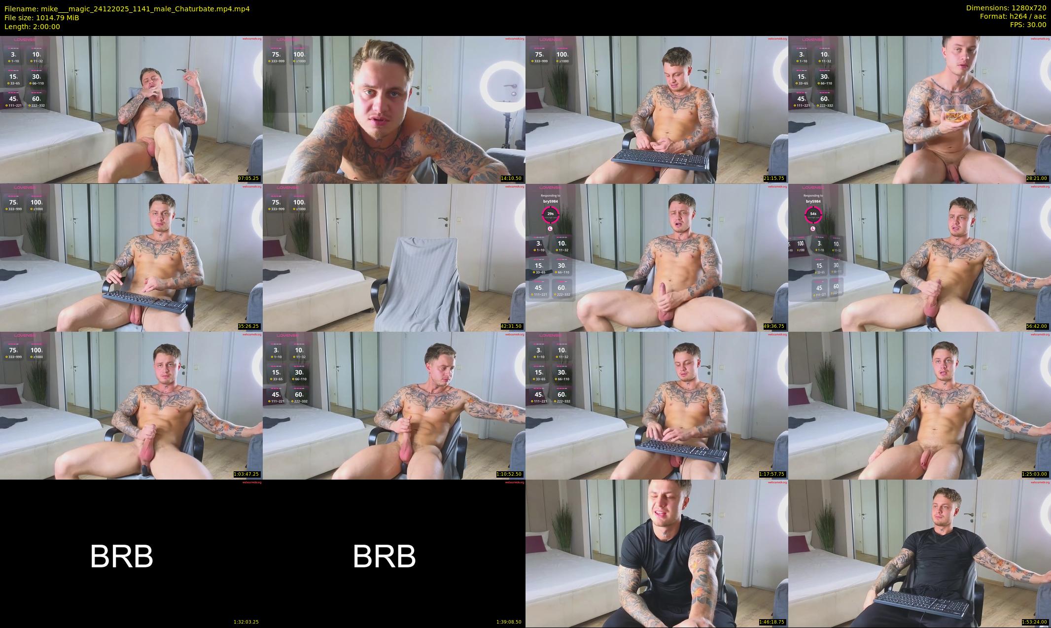 mike___magic — 120 minute Chaturbate male cam show recording, 720p, Dec 24, 2025