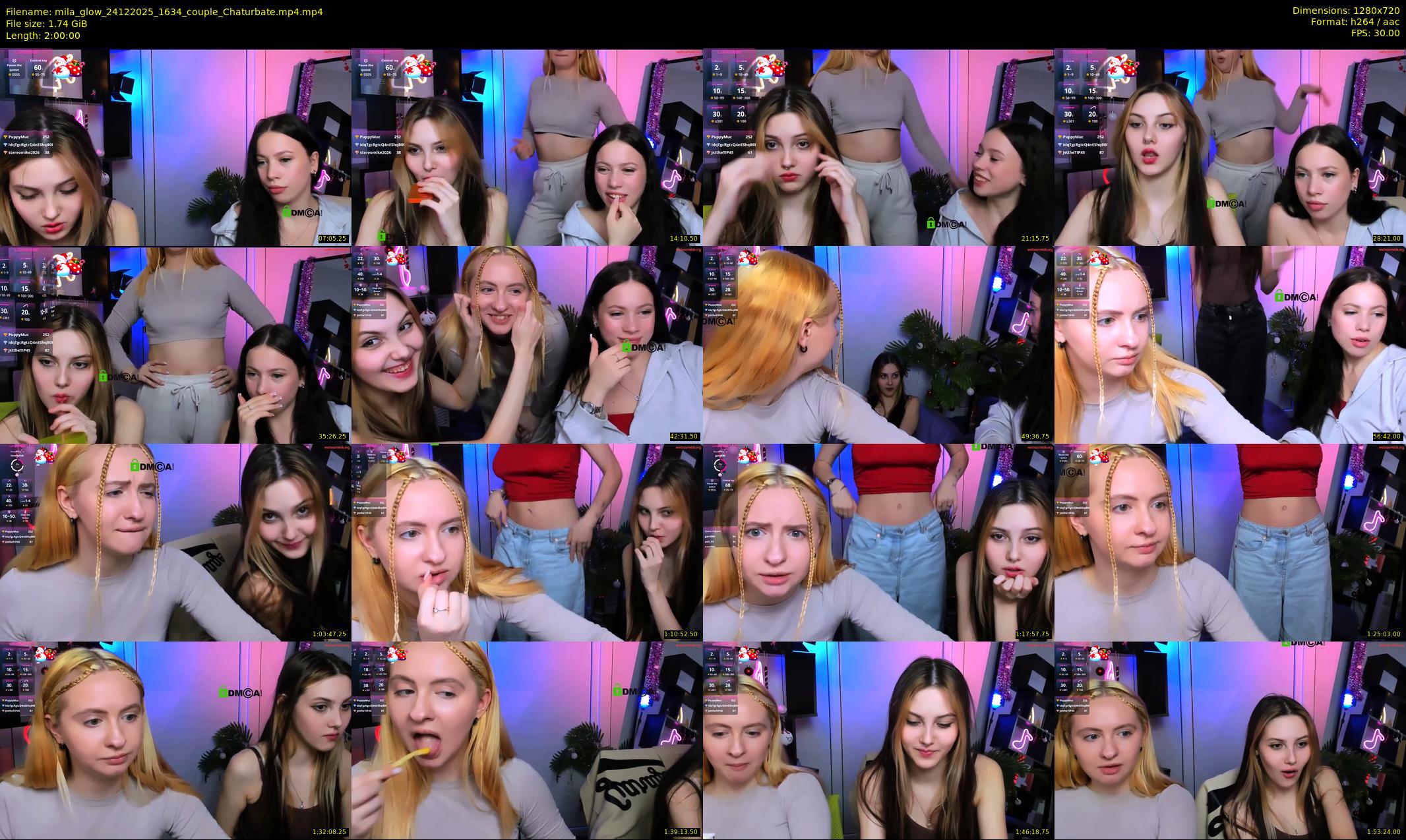 mila_glow — 120 minute Chaturbate female cam show recording, 720p, Dec 24, 2025
