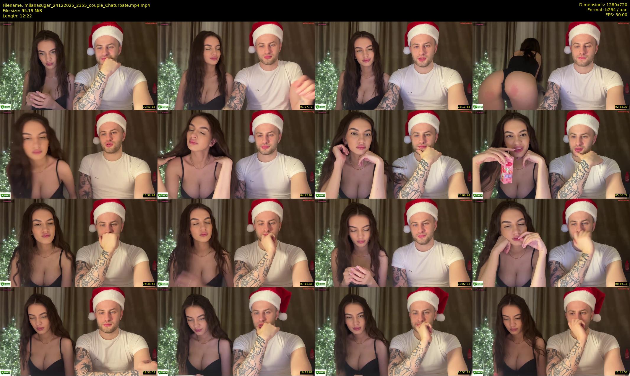 milanasugar — 13 minute Chaturbate couple cam show recording, 720p, Dec 24, 2025