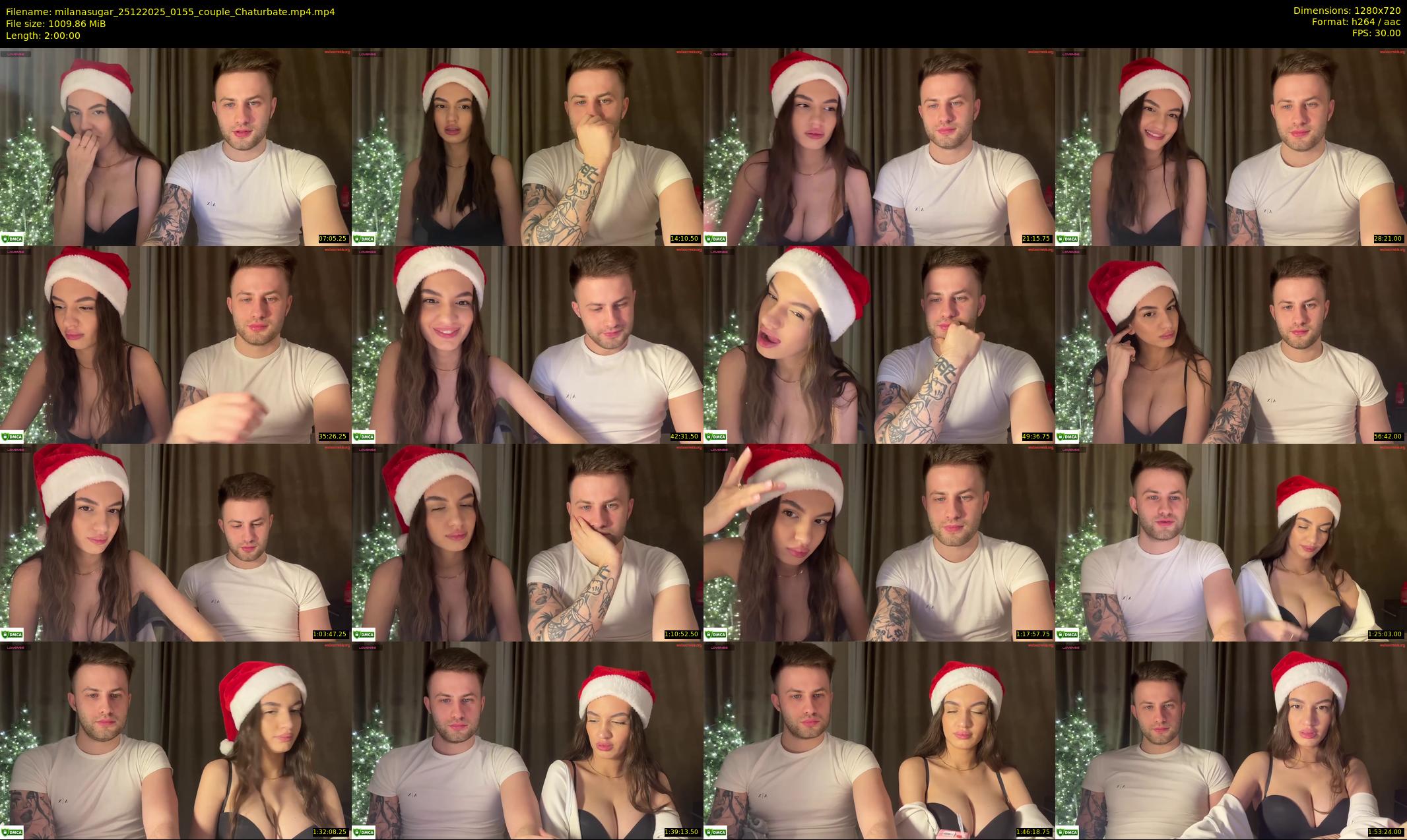 milanasugar — 120 minute Chaturbate couple cam show recording, 720p, Dec 25, 2025