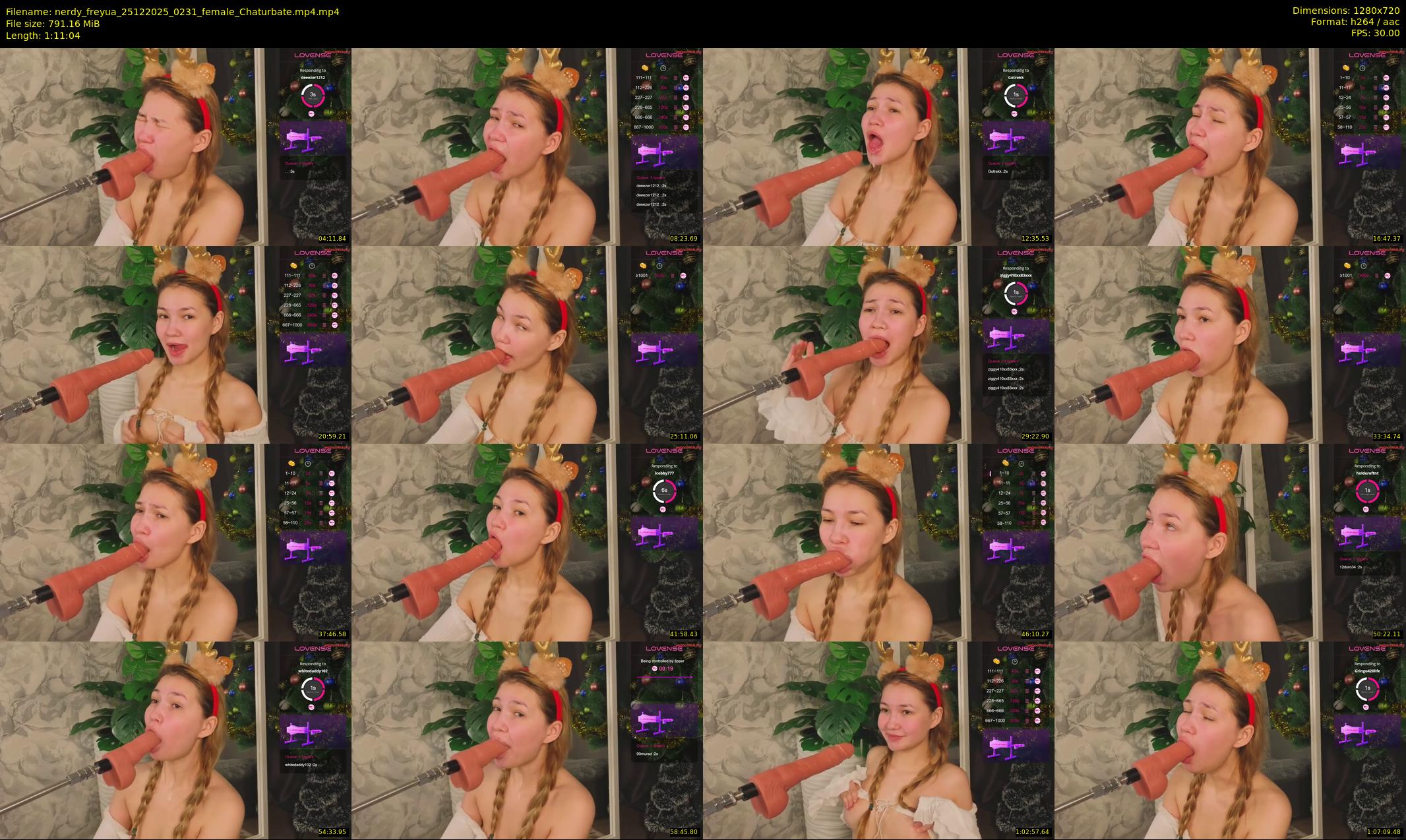 nerdy_freyua — 72 minute Chaturbate female cam show recording, 720p, Dec 25, 2025