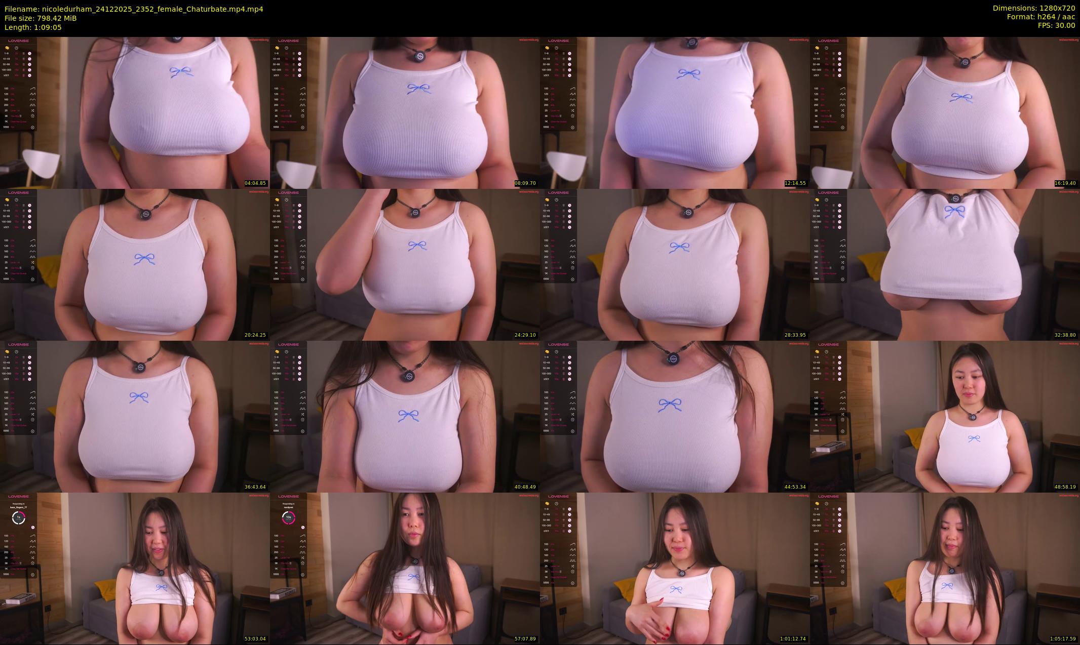 nicoledurham — 70 minute Chaturbate female cam show recording, 720p, Dec 24, 2025