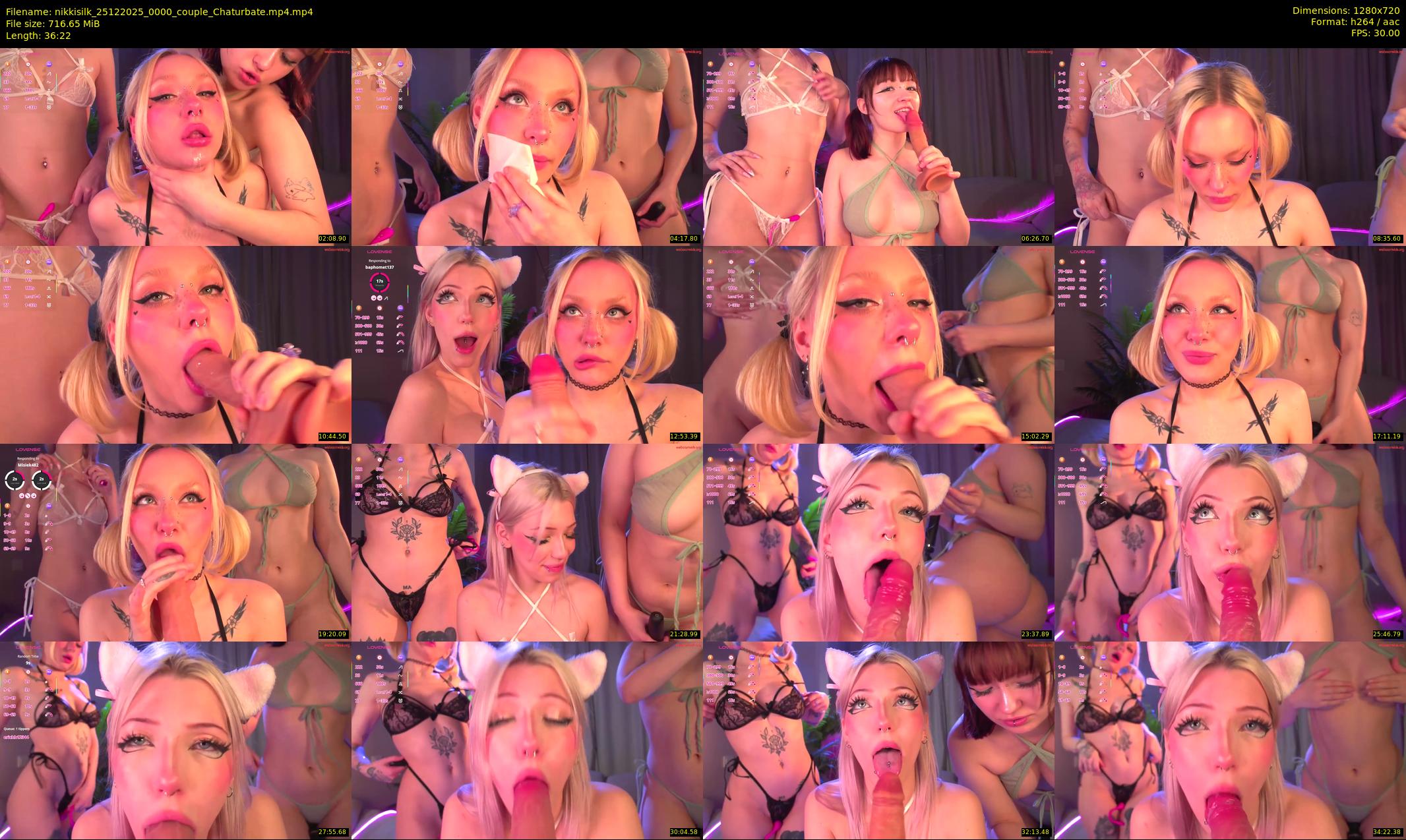 nikkisilk — 37 minute Chaturbate female cam show recording, 720p, Dec 25, 2025