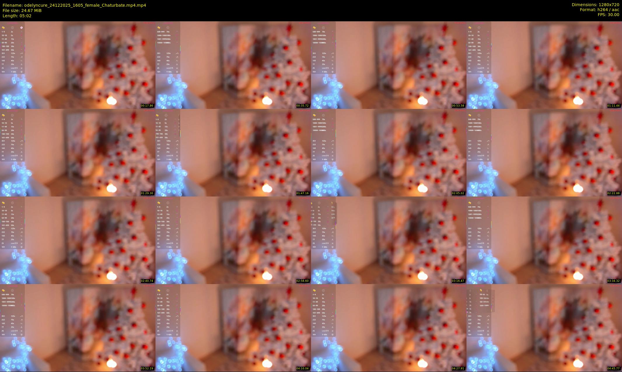 odelyncure — 6 minute Chaturbate female cam show recording, 720p, Dec 24, 2025