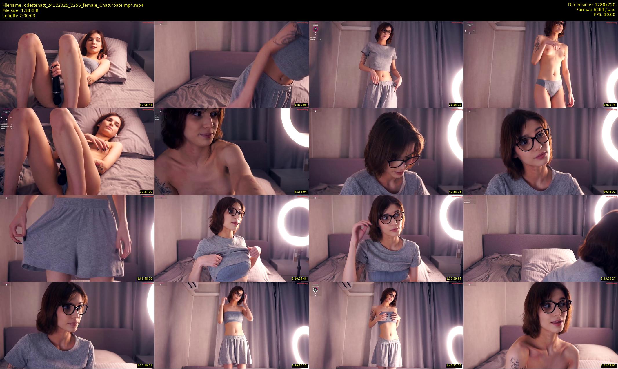 odettehatt — 121 minute Chaturbate female cam show recording, 720p, Dec 24, 2025
