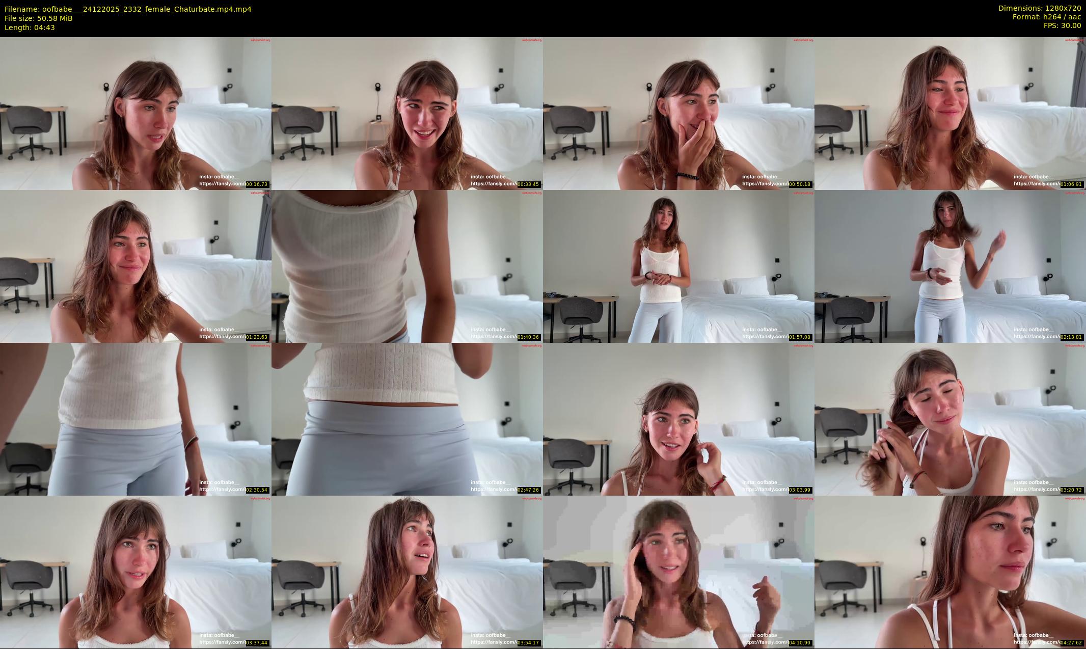 oofbabe__ — 5 minute Chaturbate female cam show recording, 720p, Dec 24, 2025