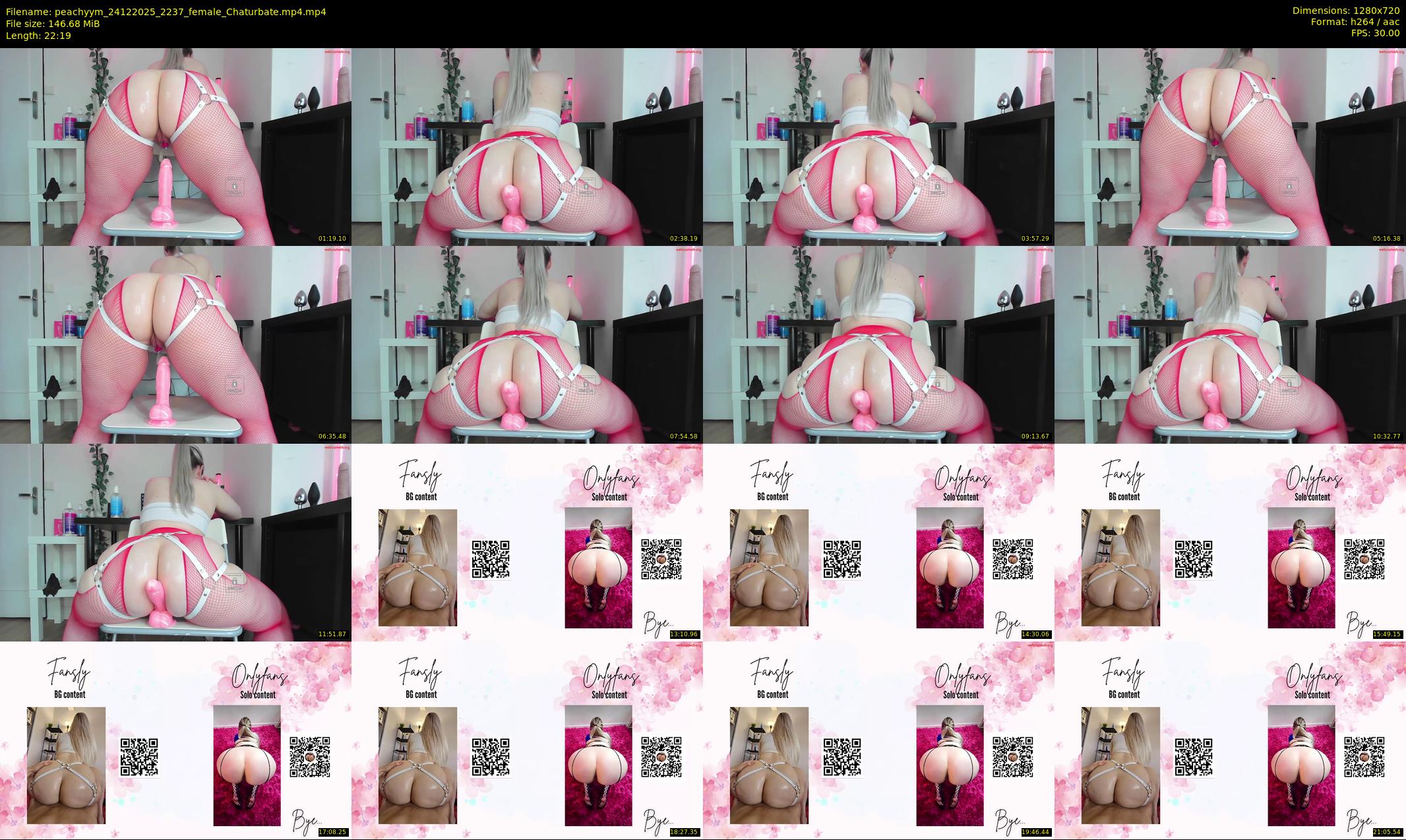 peachyym — 23 minute Chaturbate female cam show recording, 720p, Dec 24, 2025