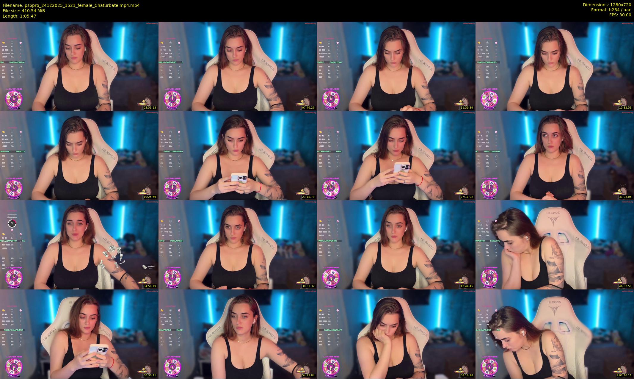 ps6pro — 66 minute Chaturbate female cam show recording, 720p, Dec 24, 2025