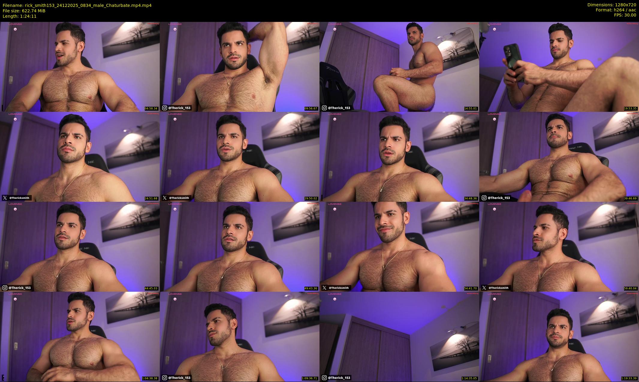 rick_smith153 — 85 minute Chaturbate male cam show recording, 720p, Dec 24, 2025