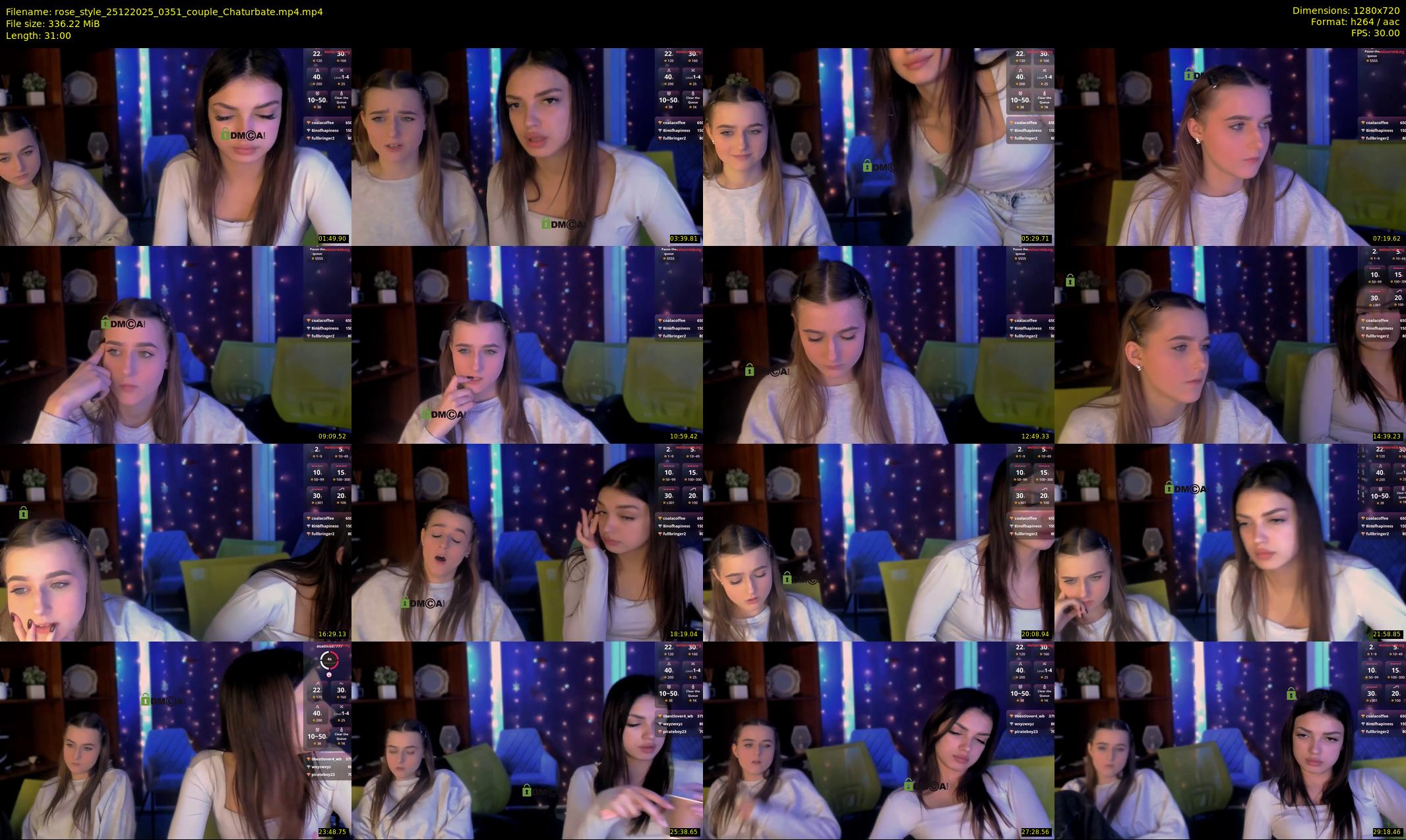 rose_style — 31 minute Chaturbate couple cam show recording, 720p, Dec 25, 2025