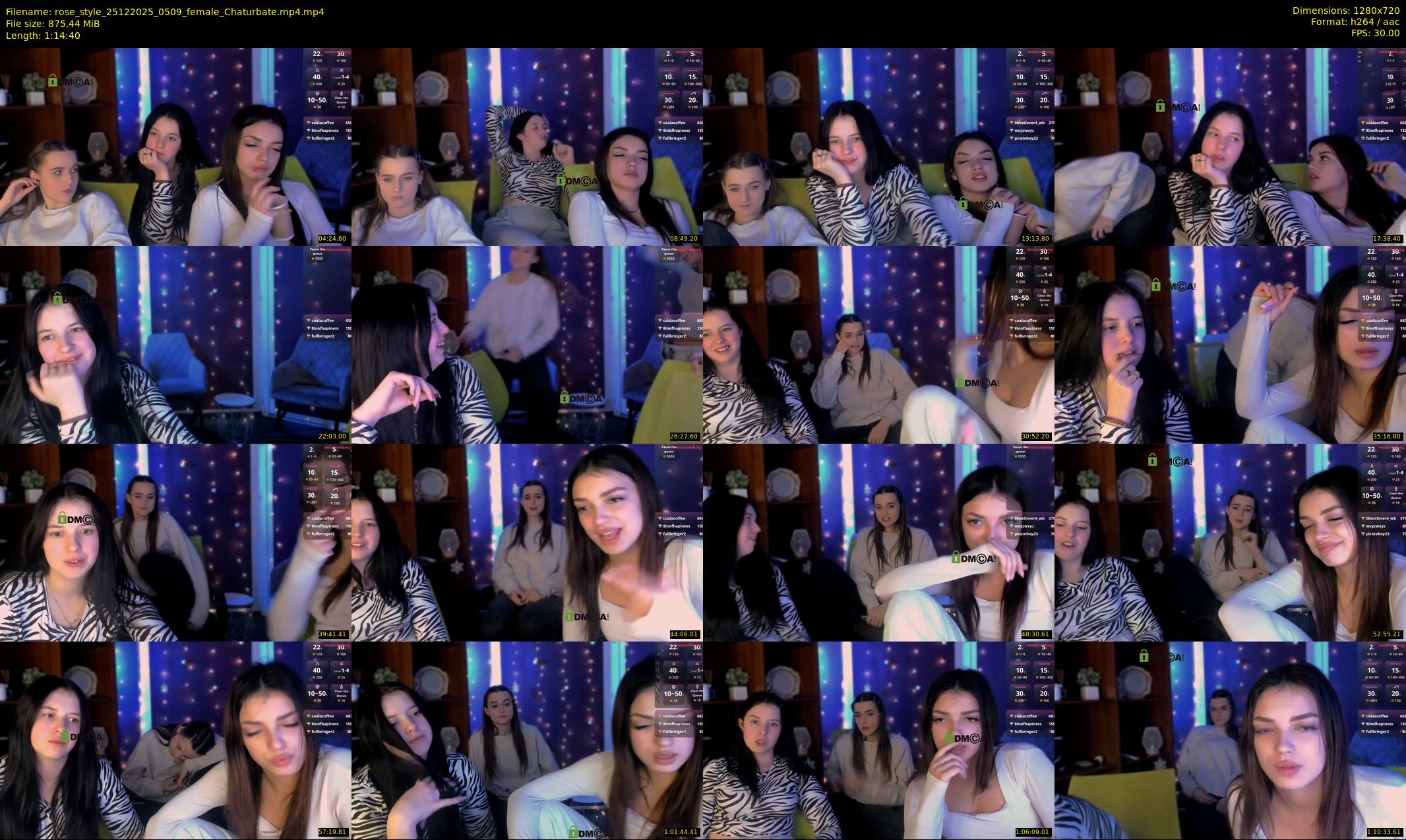 rose_style — 75 minute Chaturbate couple cam show recording, 720p, Dec 25, 2025