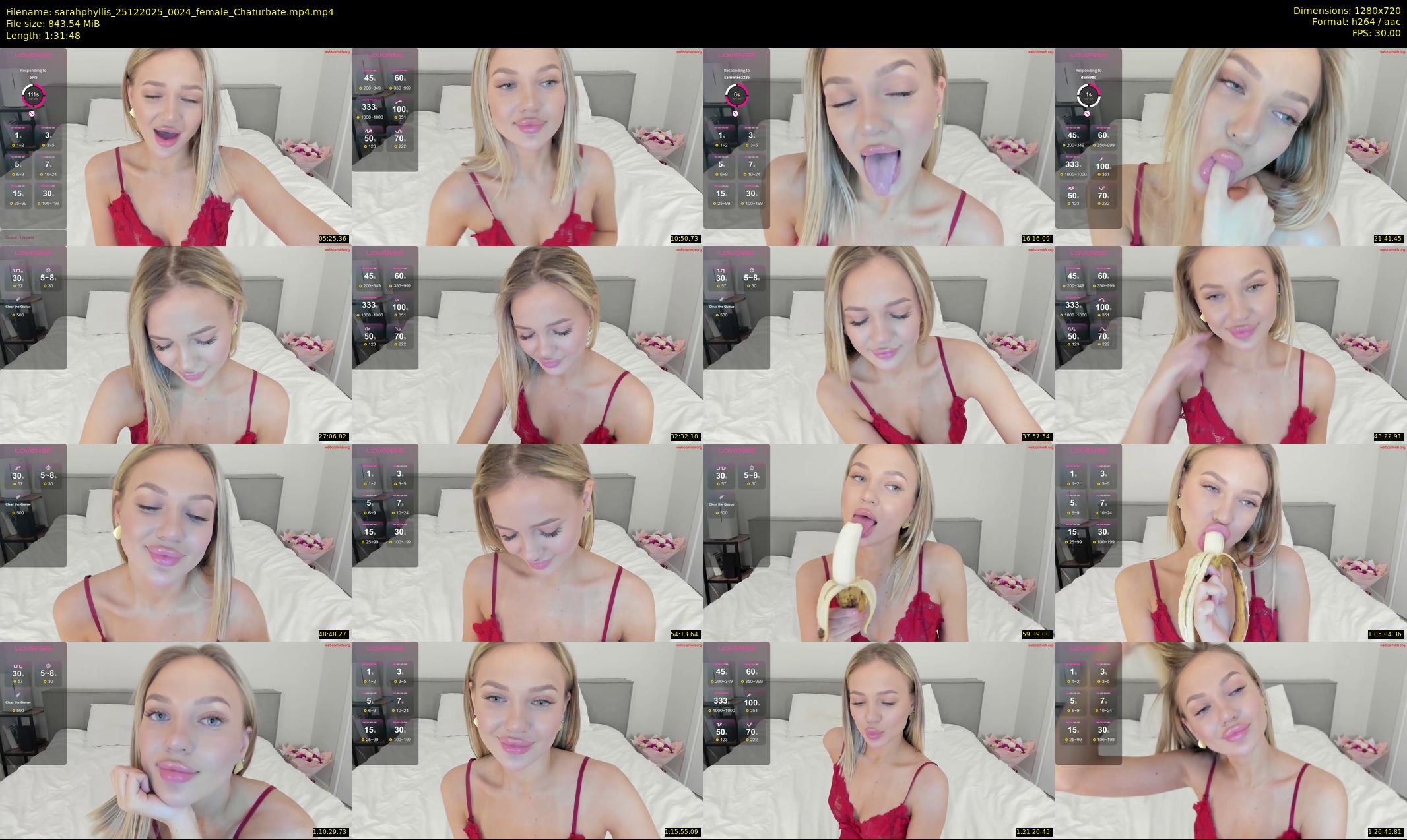 sarahphyllis — 92 minute Chaturbate female cam show recording, 720p, Dec 25, 2025