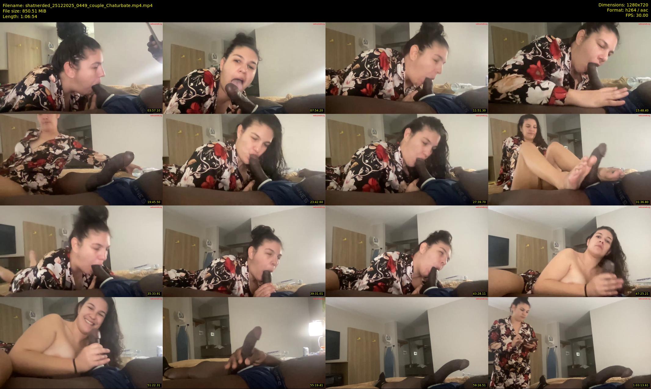 shatnerded — 67 minute Chaturbate couple cam show recording, 720p, Dec 25, 2025