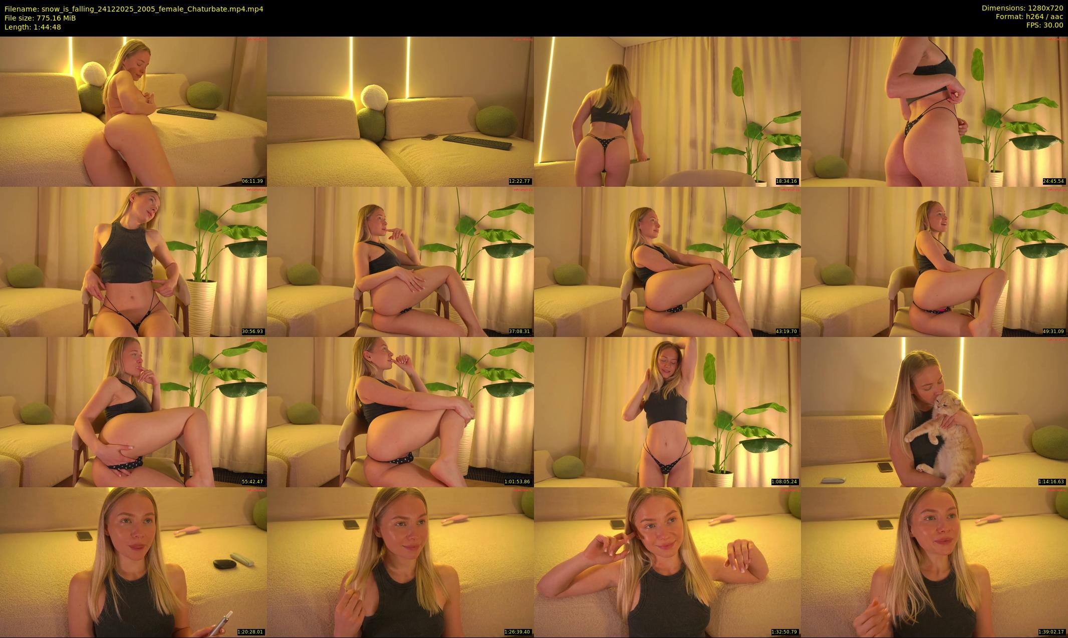 snow_is_falling — 105 minute Chaturbate female cam show recording, 720p, Dec 24, 2025