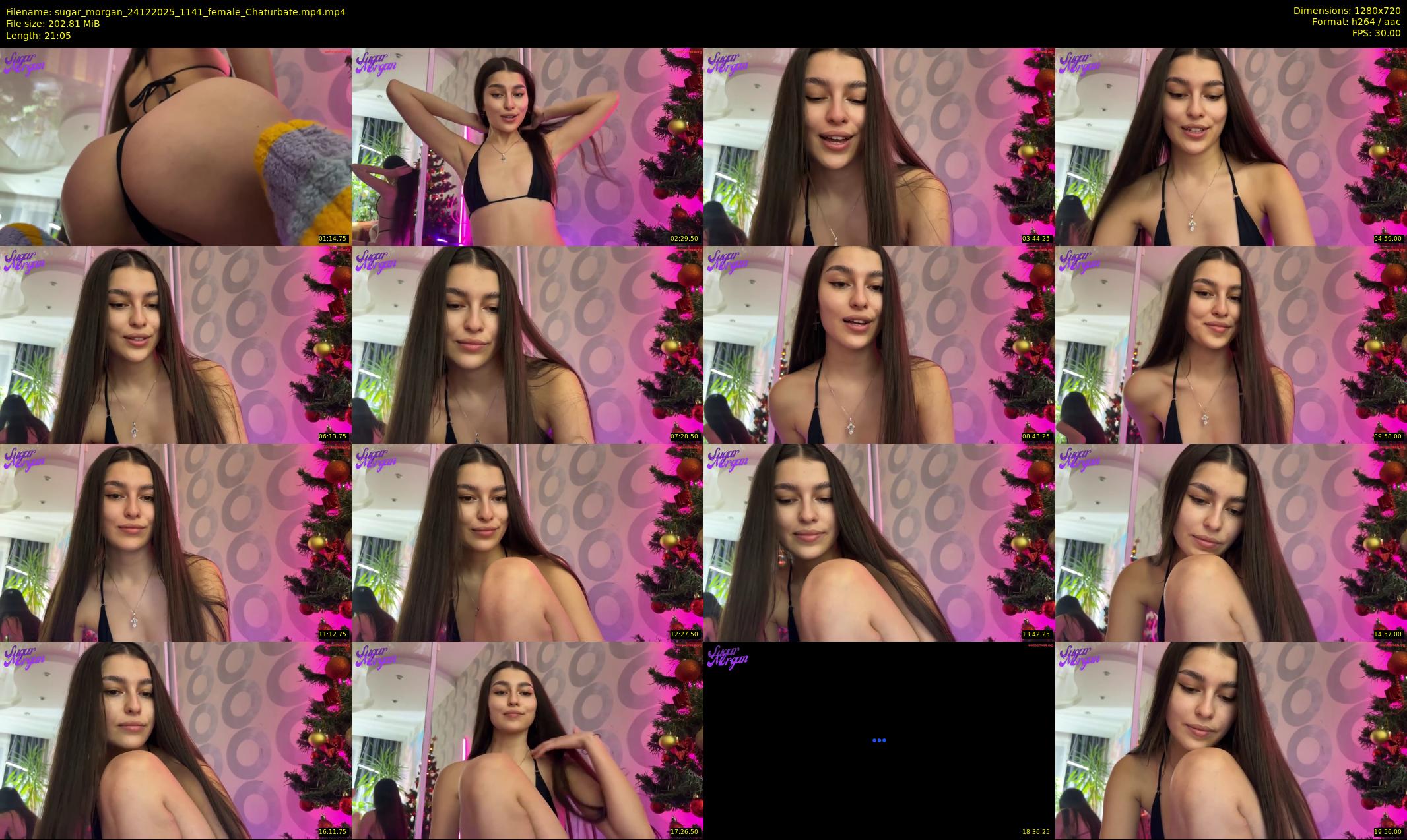 sugar_morgan — 22 minute Chaturbate female cam show recording, 720p, Dec 24, 2025