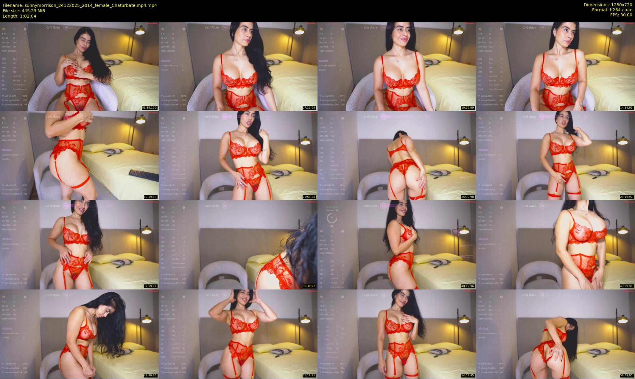 sunnymorrison — 63 minute Chaturbate female cam show recording, 720p, Dec 24, 2025